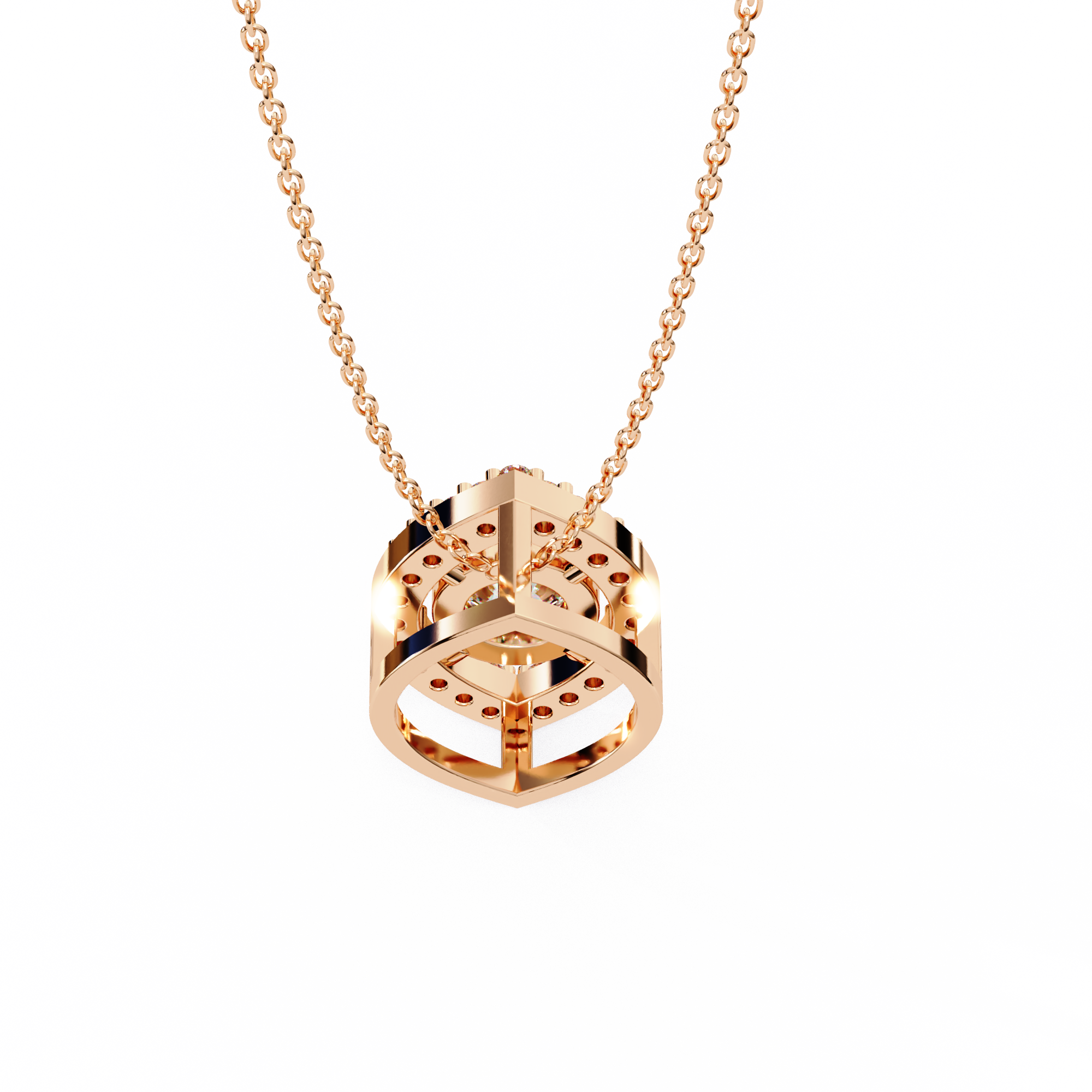 Moissanite Pendant Necklace For Women