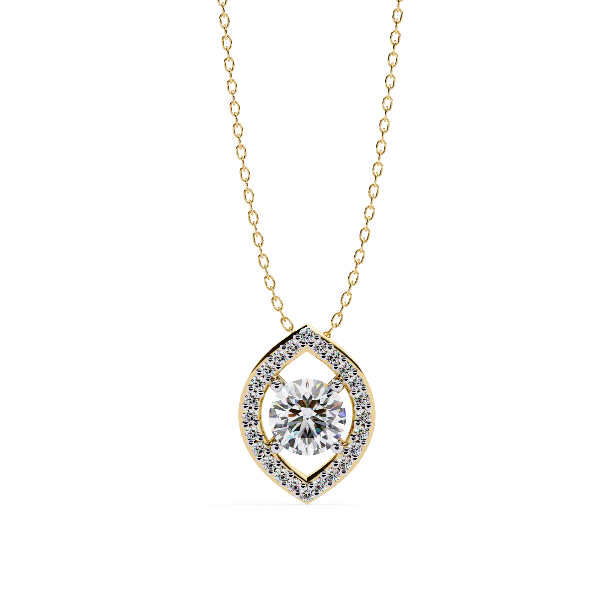 Moissanite Pendant Necklace For Women