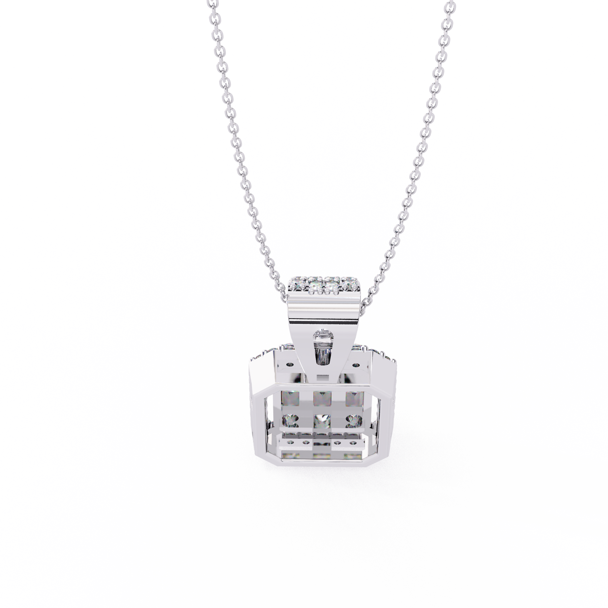 Moissanite Pendant Necklace For Women