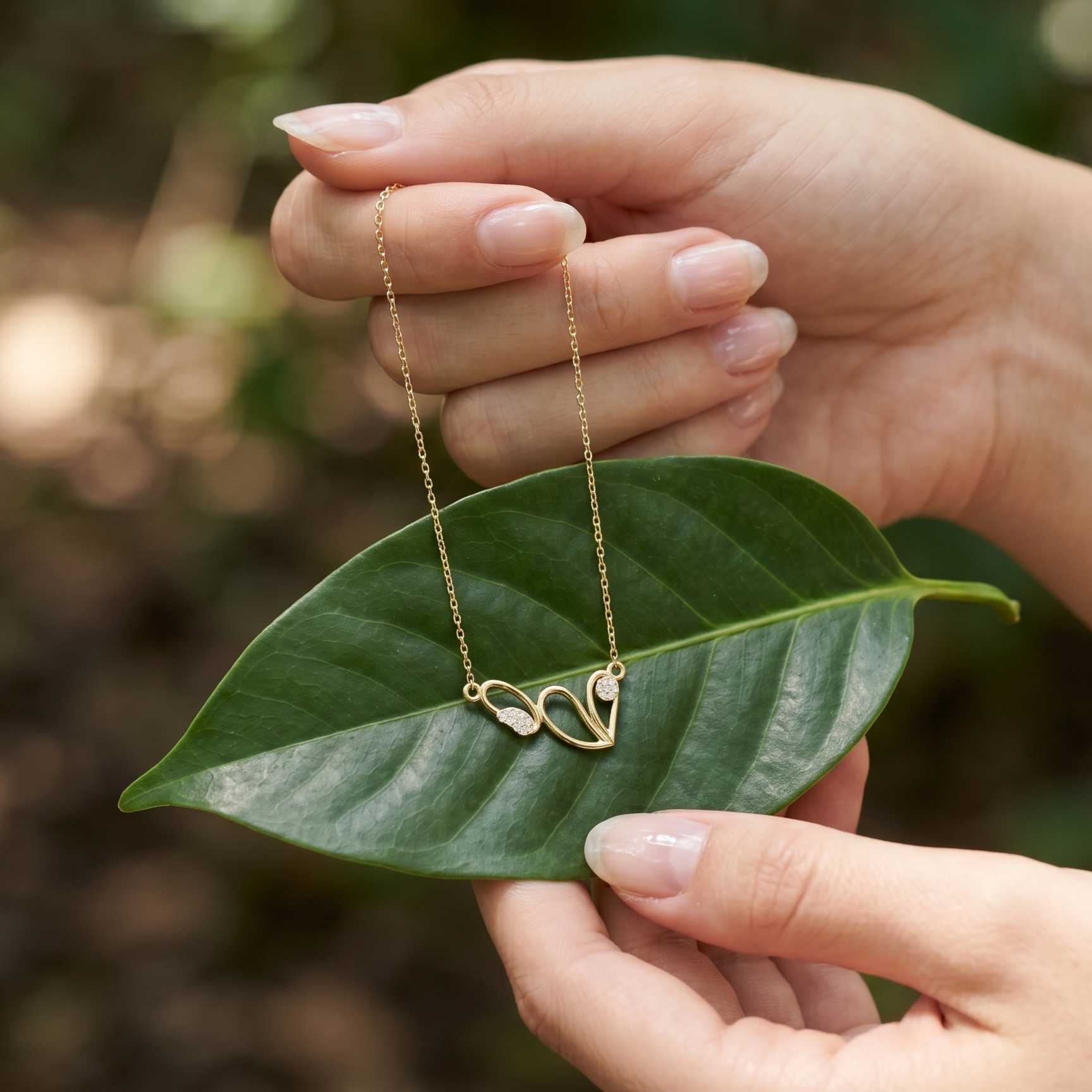 Heart Moissanite Necklace, 925 Sterling Silver, Minimalist Dainty Pendant