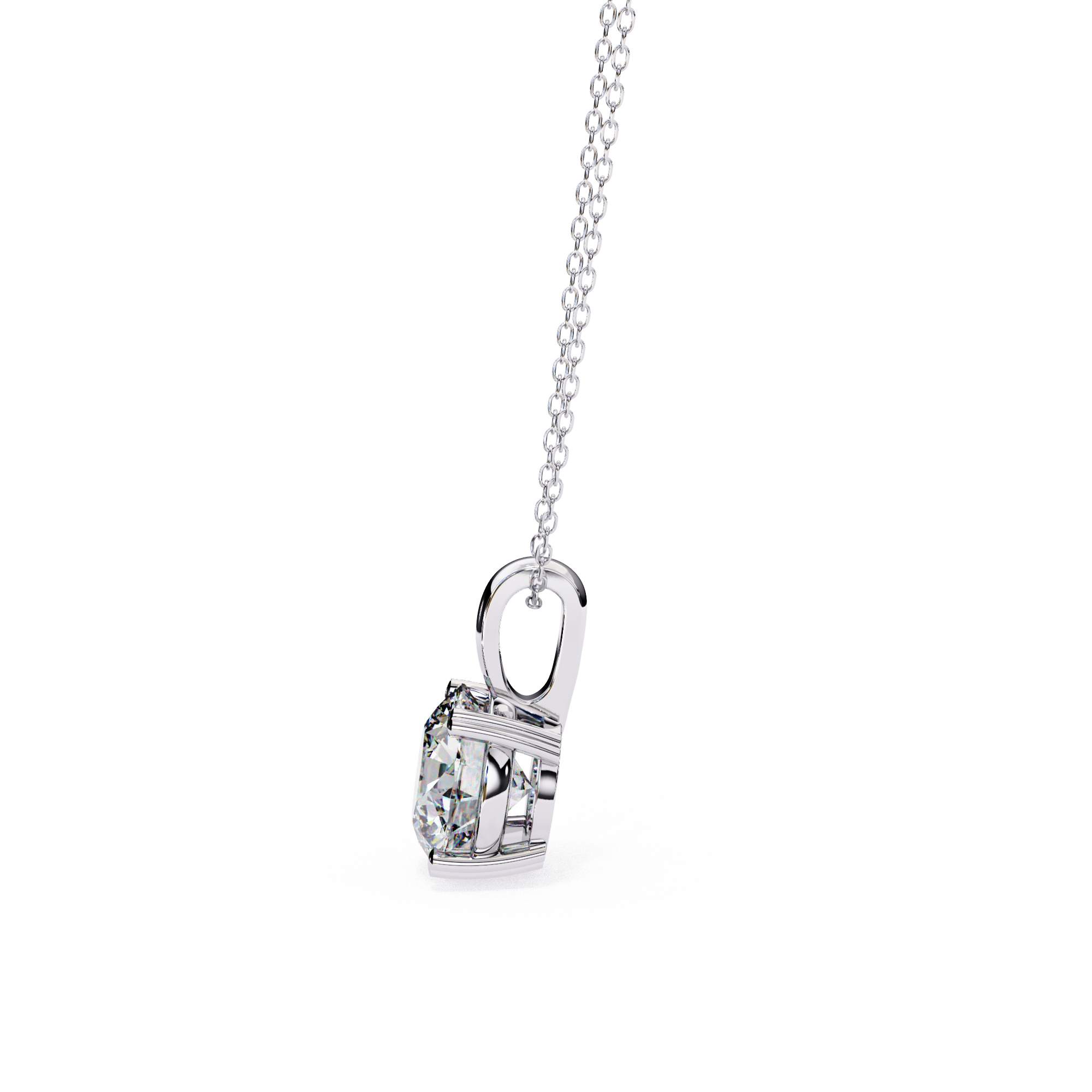 Moissanite Pendant Necklace For Women