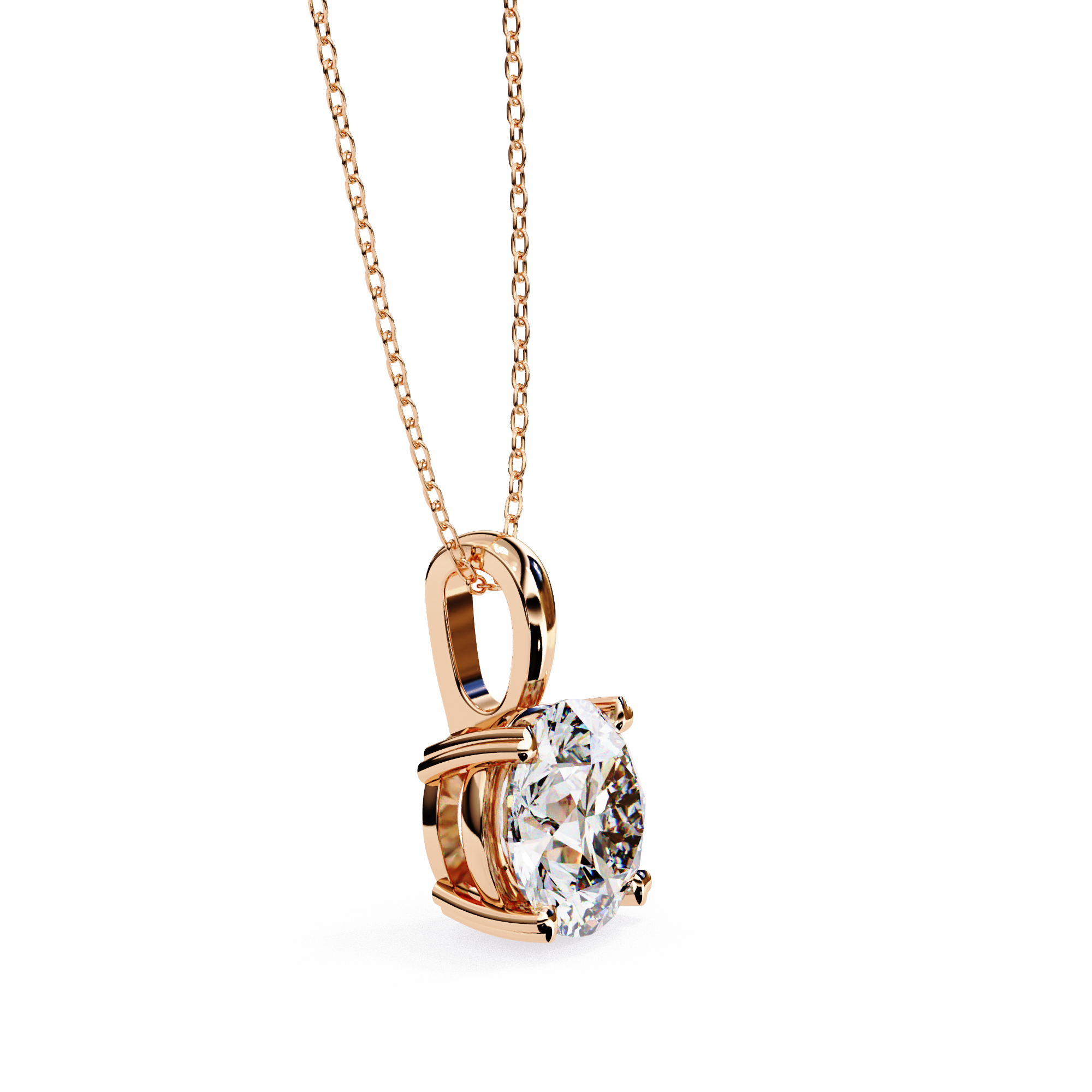Moissanite Pendant Necklace For Women