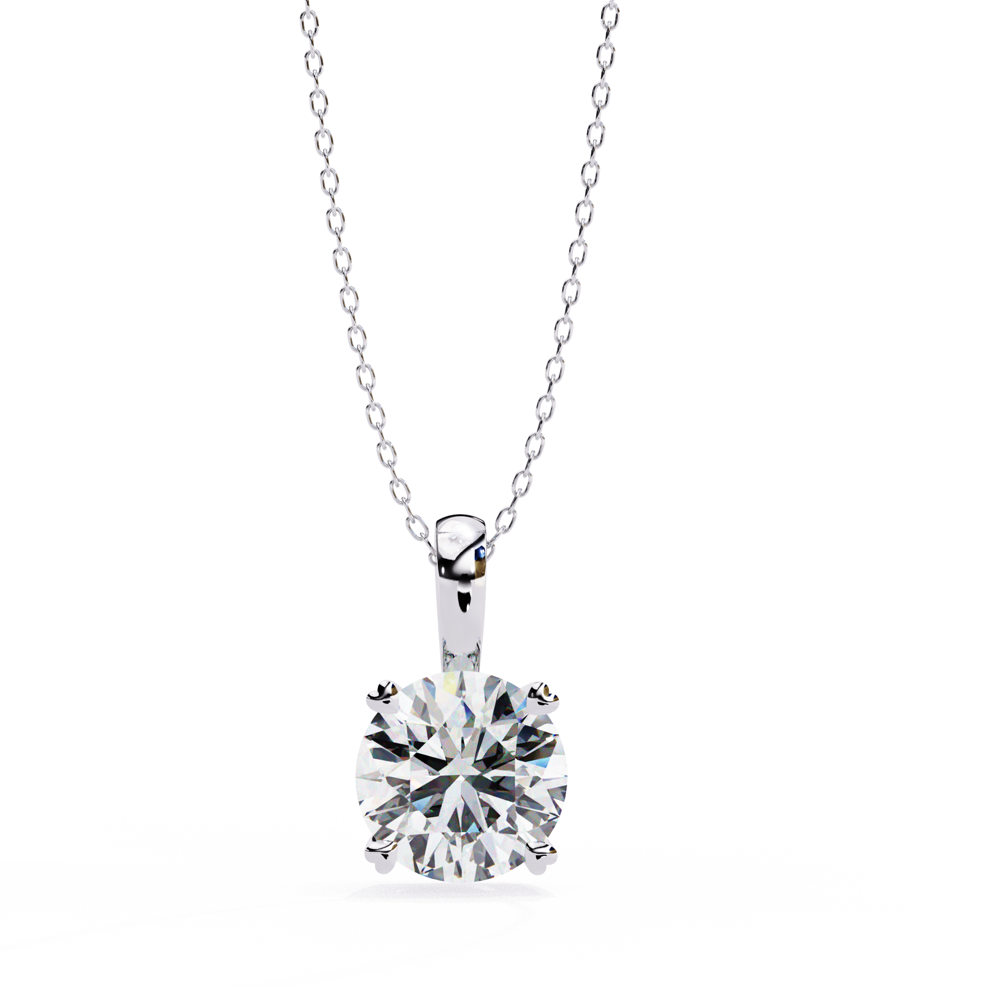 Moissanite Pendant Necklace For Women