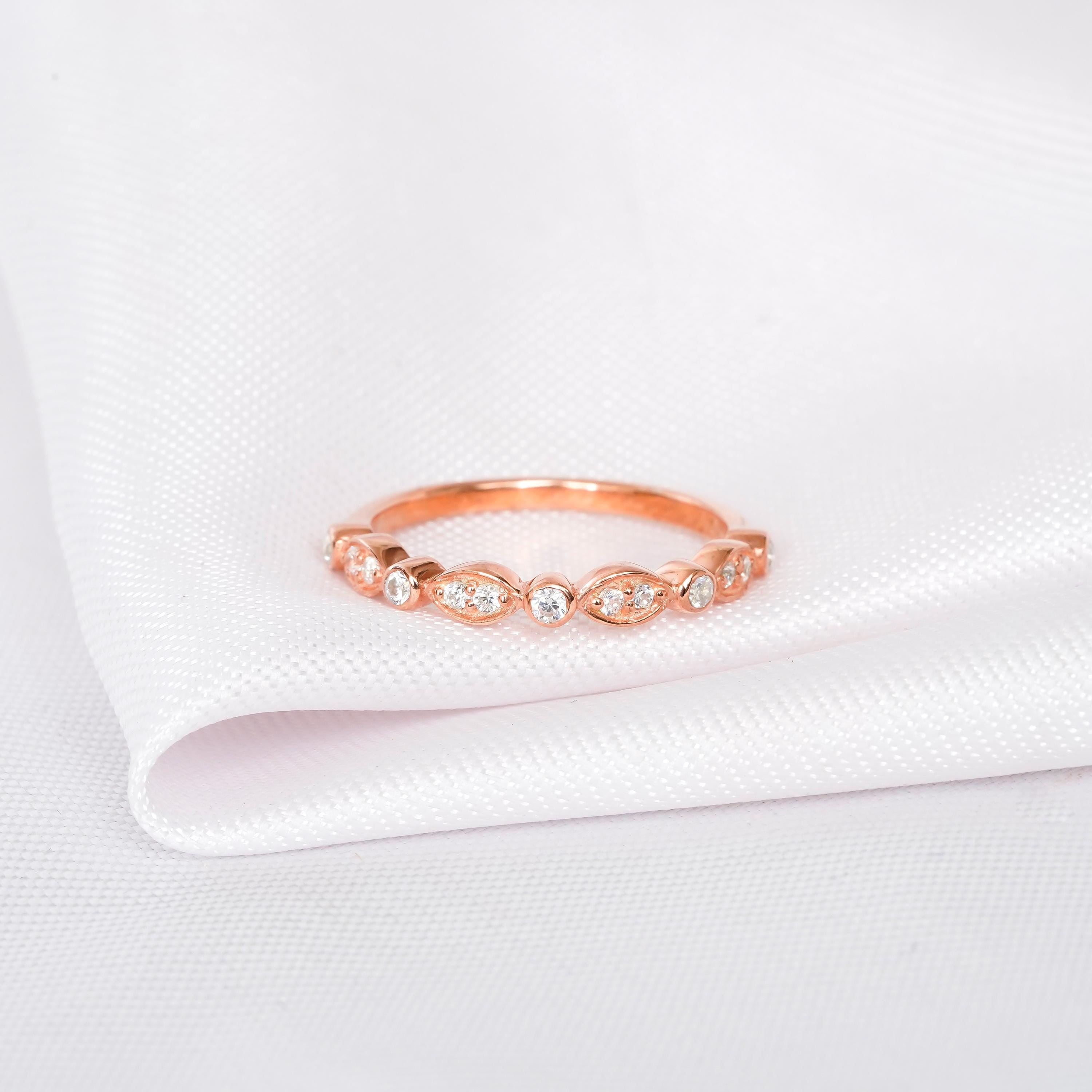 Blue Sapphire Ring Set Matching Moissanite Curved Wedding Band For Women Engagement Art Deco Pearl Accent Infinity Halo Bridal Proposal Ring