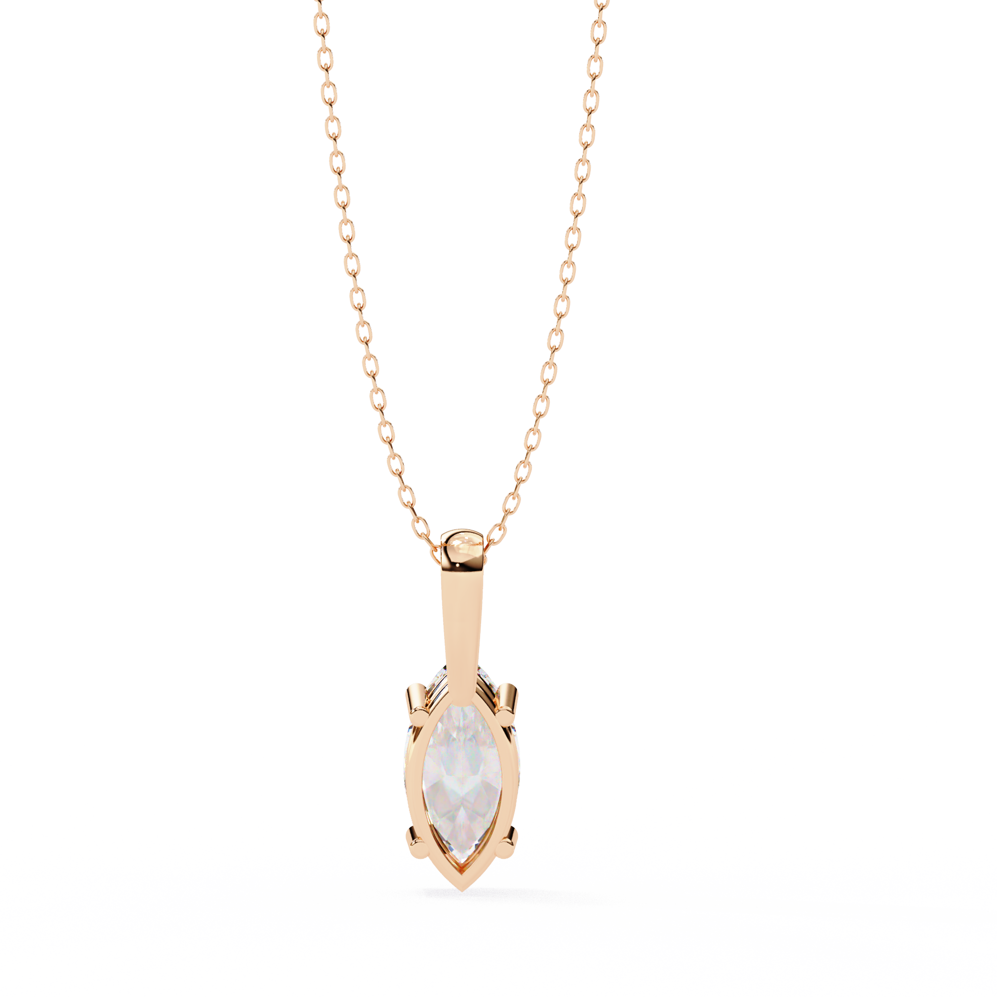 Moissanite Pendant Necklace For Women