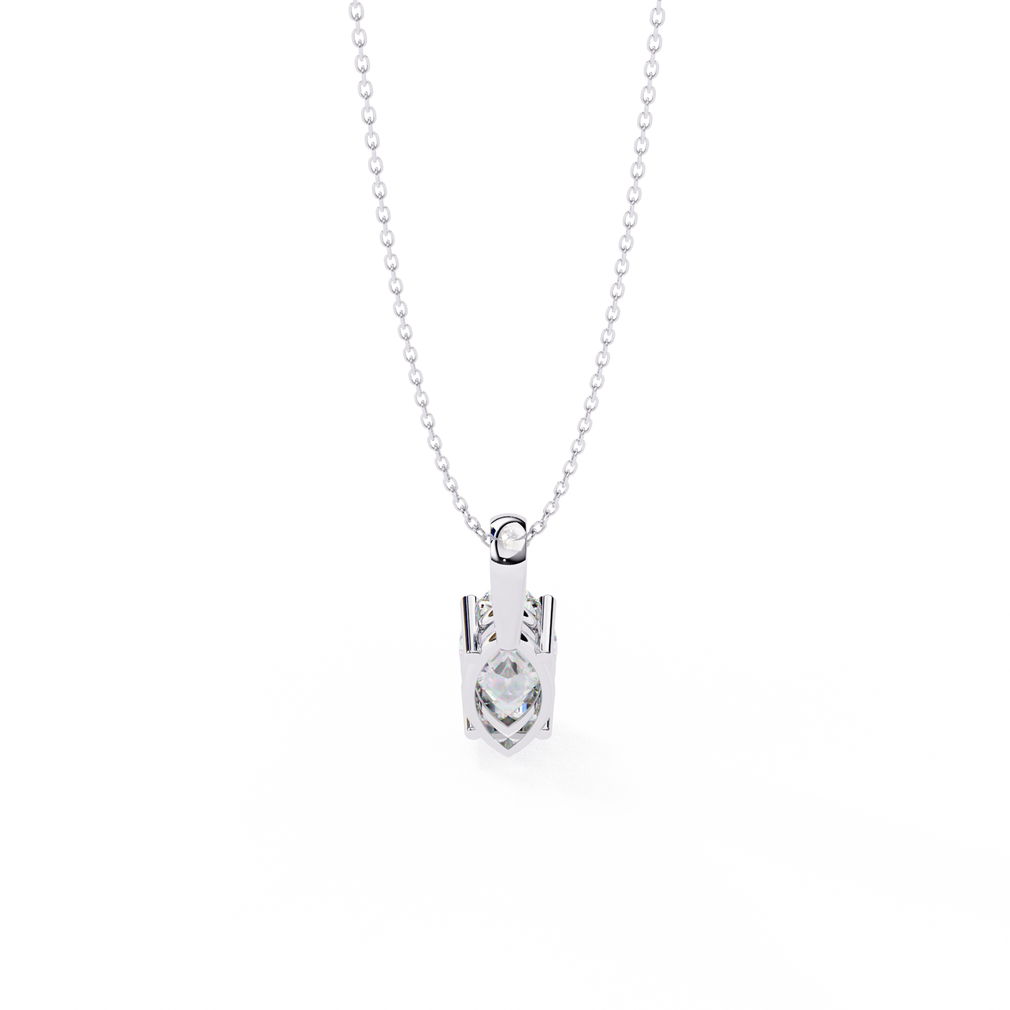 Moissanite Pendant Necklace For Women