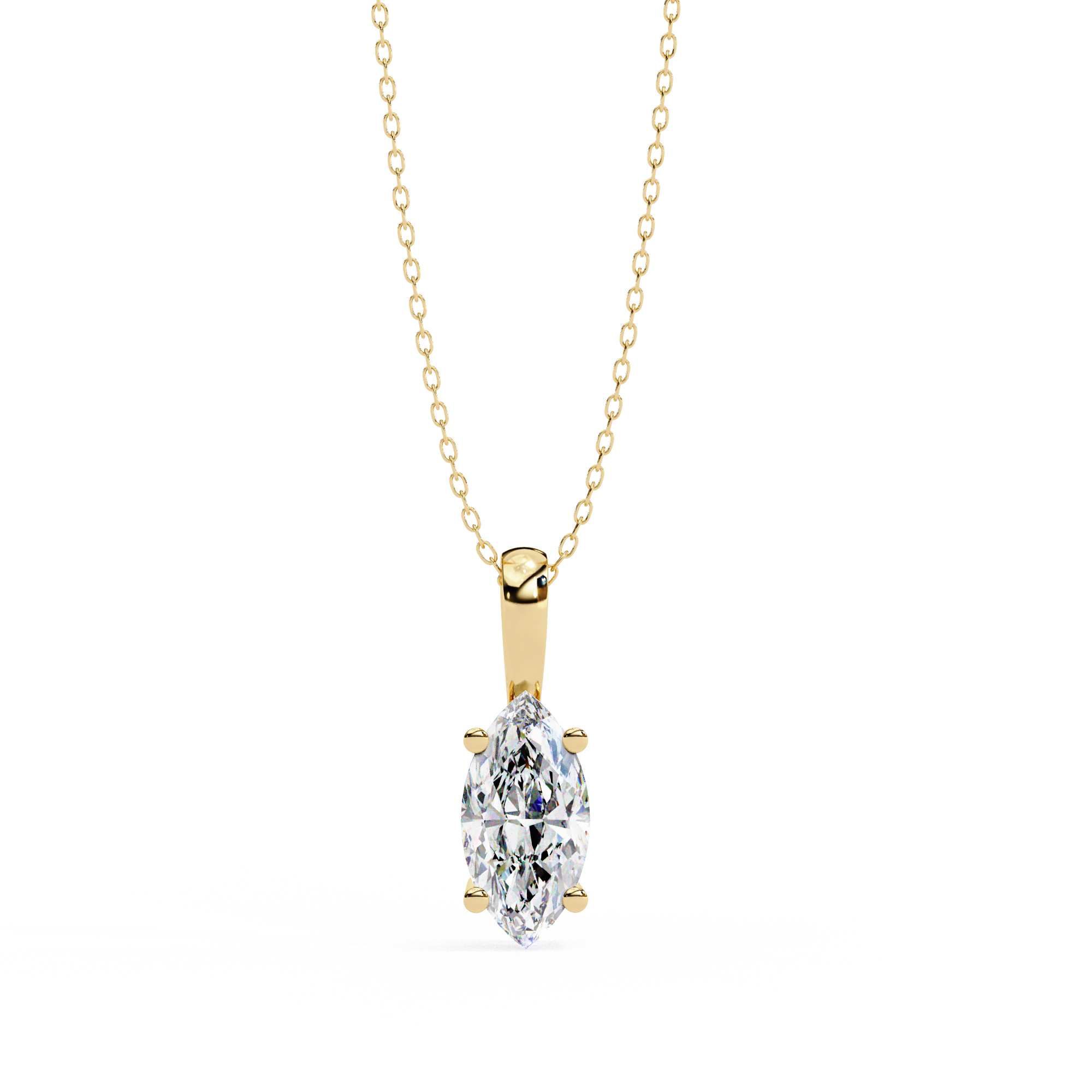 Moissanite Pendant Necklace For Women