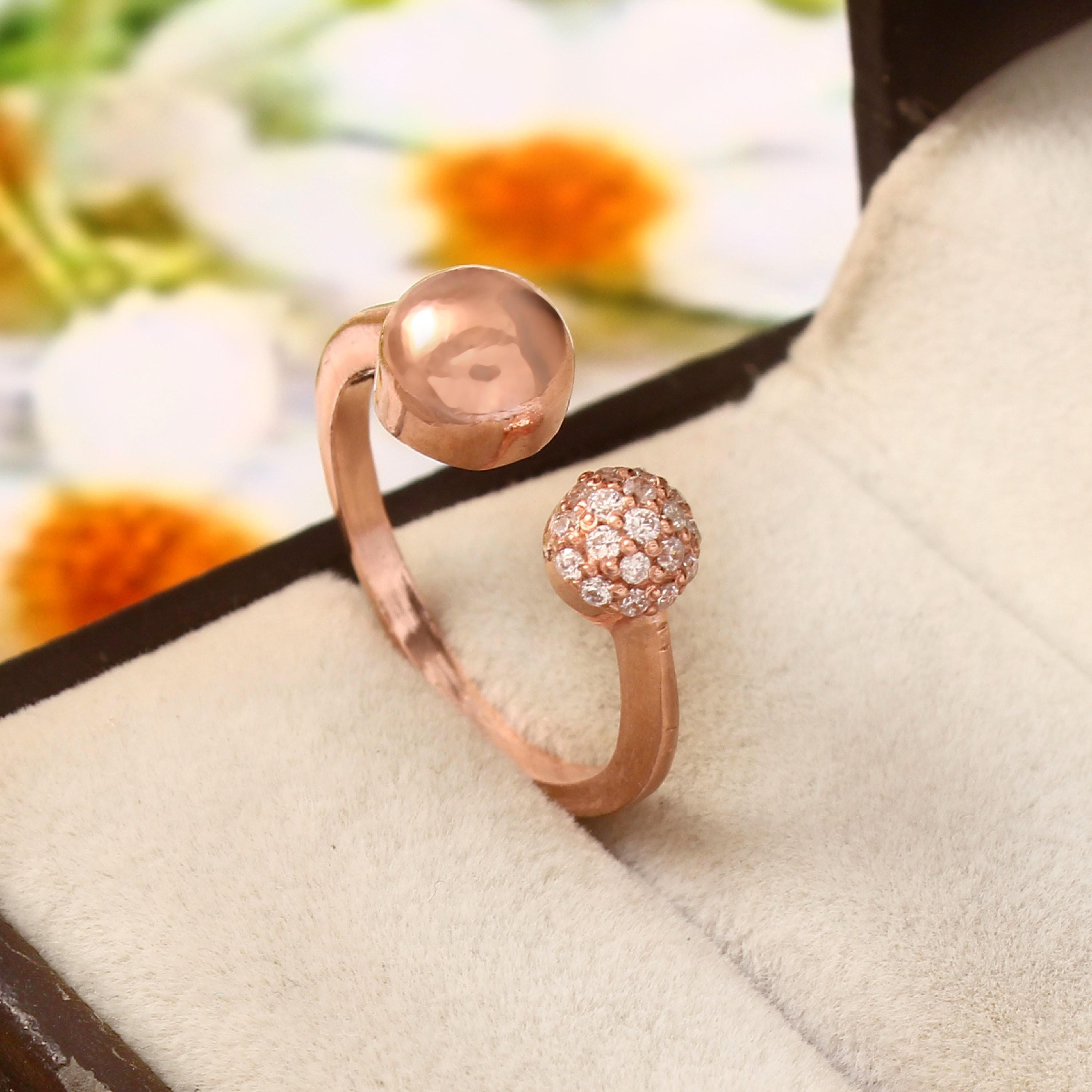 Open Ring For Women 925 Sterling Silver Ball Moissanites Proposal Minimalist Bridal Engagement Wedding Jewelry Unique Anniversary Gift Ring