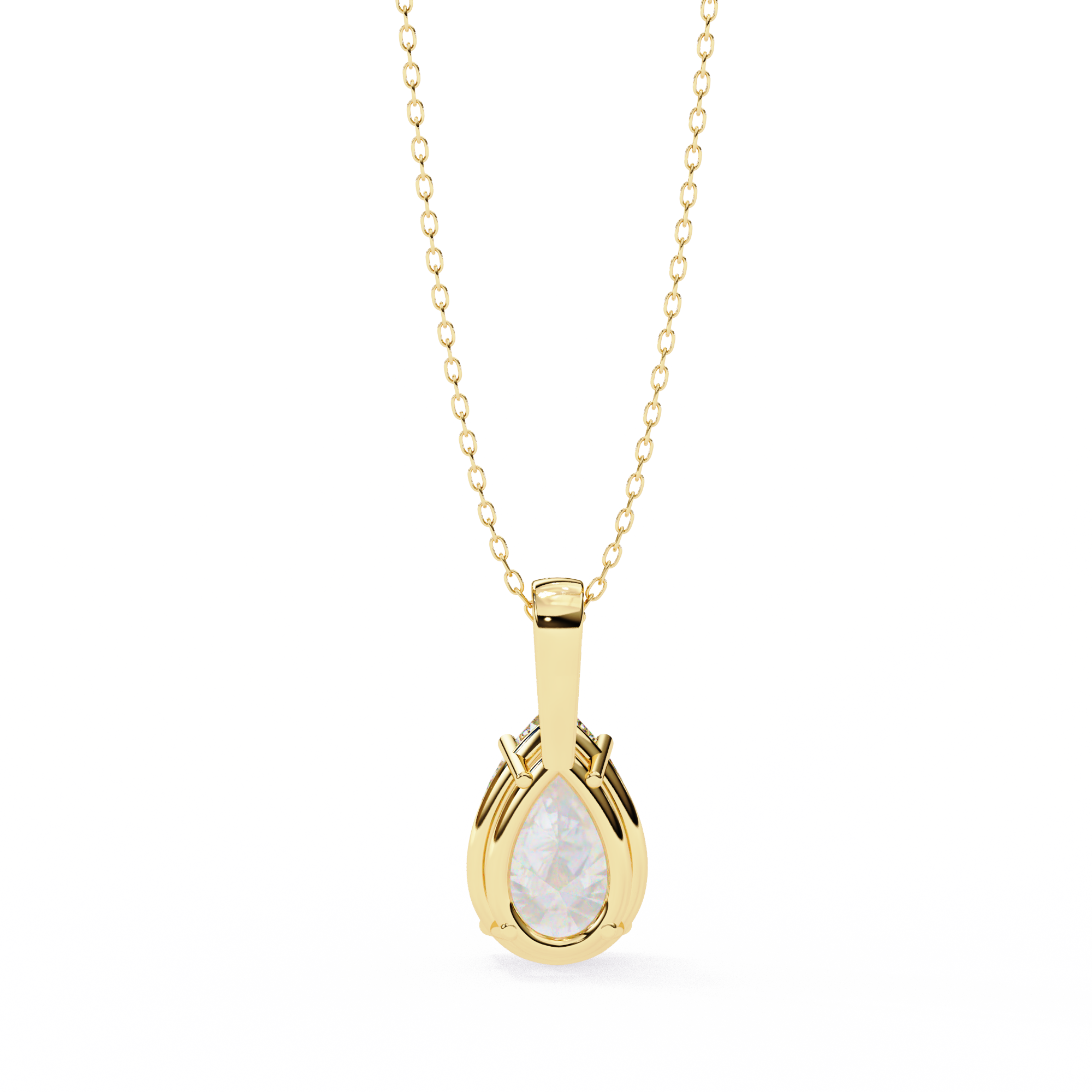Moissanite Pendant Necklace For Women
