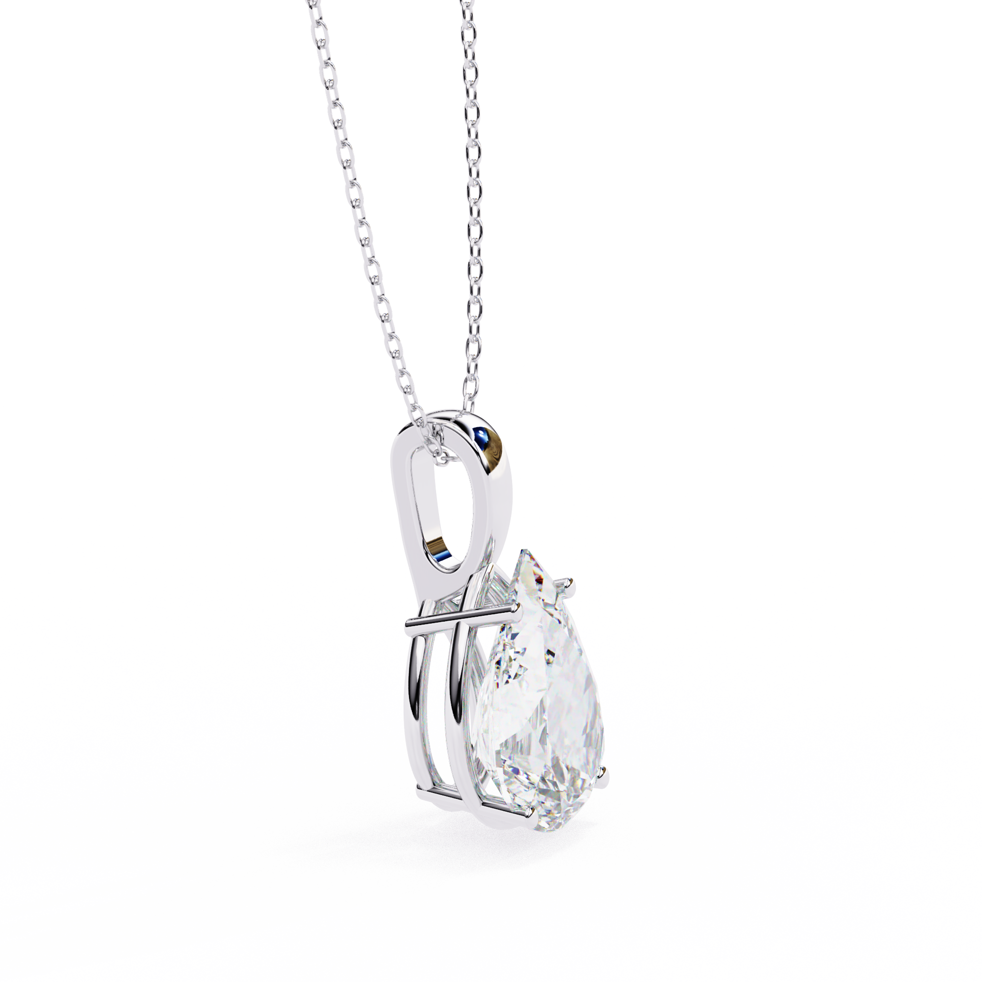 Moissanite Pendant Necklace For Women