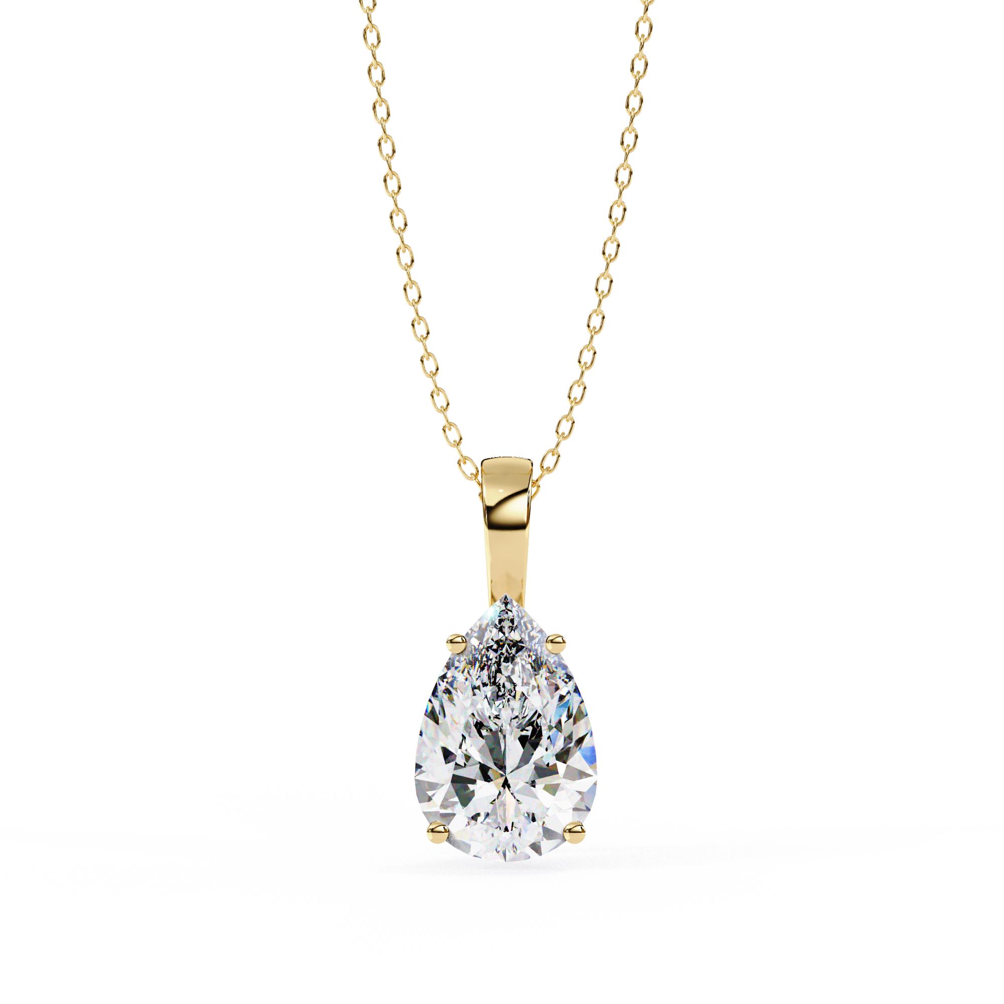 Moissanite Pendant Necklace For Women
