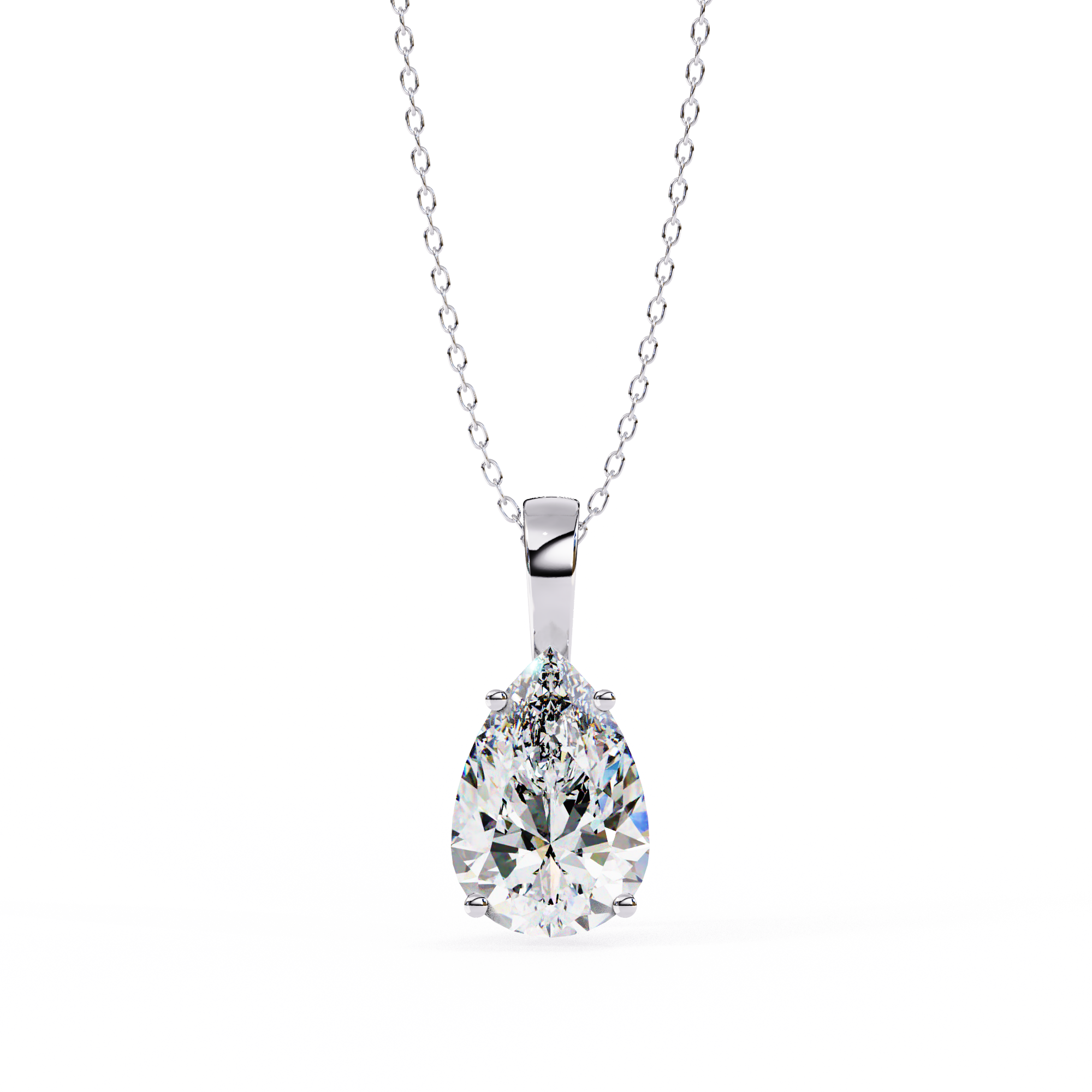 Moissanite Pendant Necklace For Women