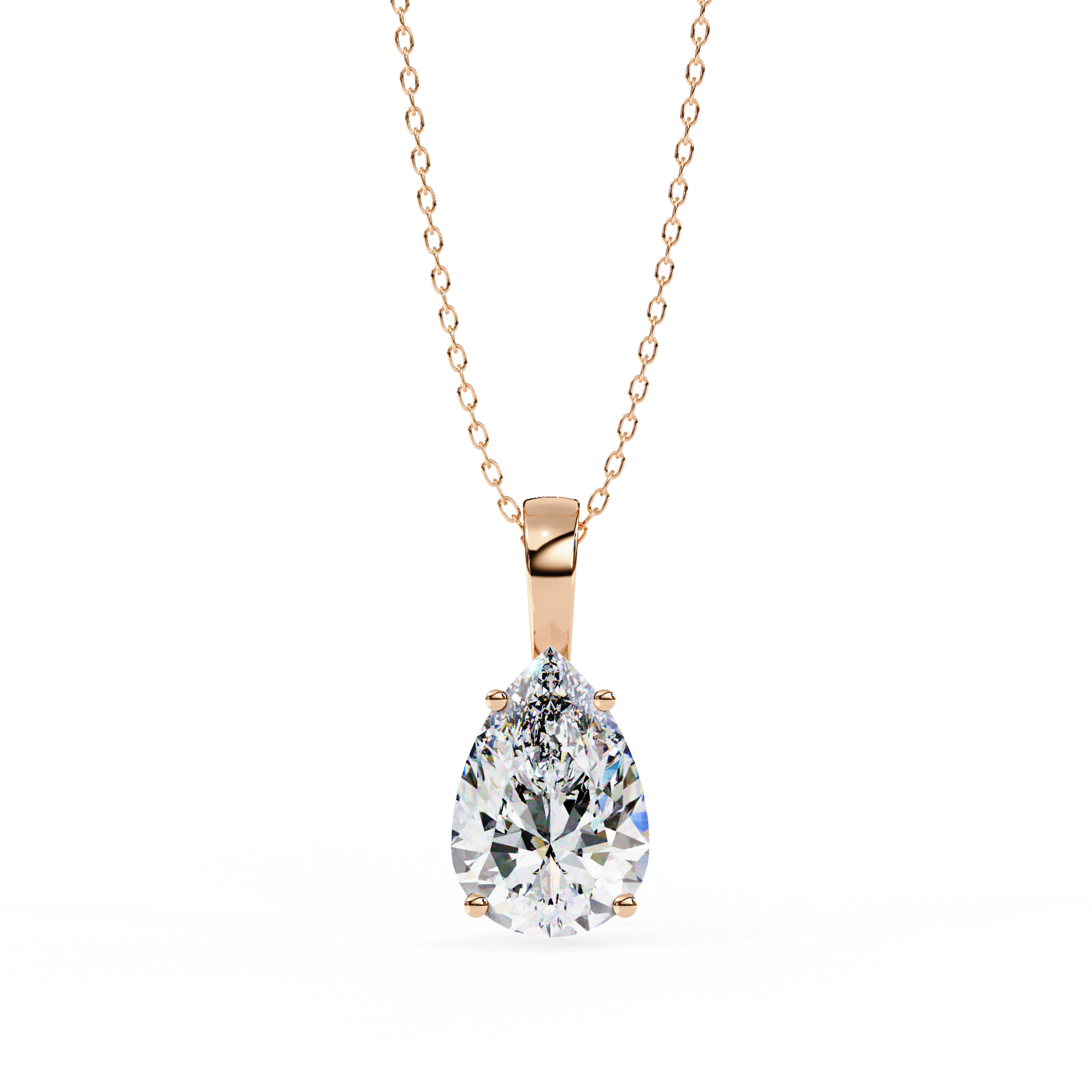 Moissanite Pendant Necklace For Women