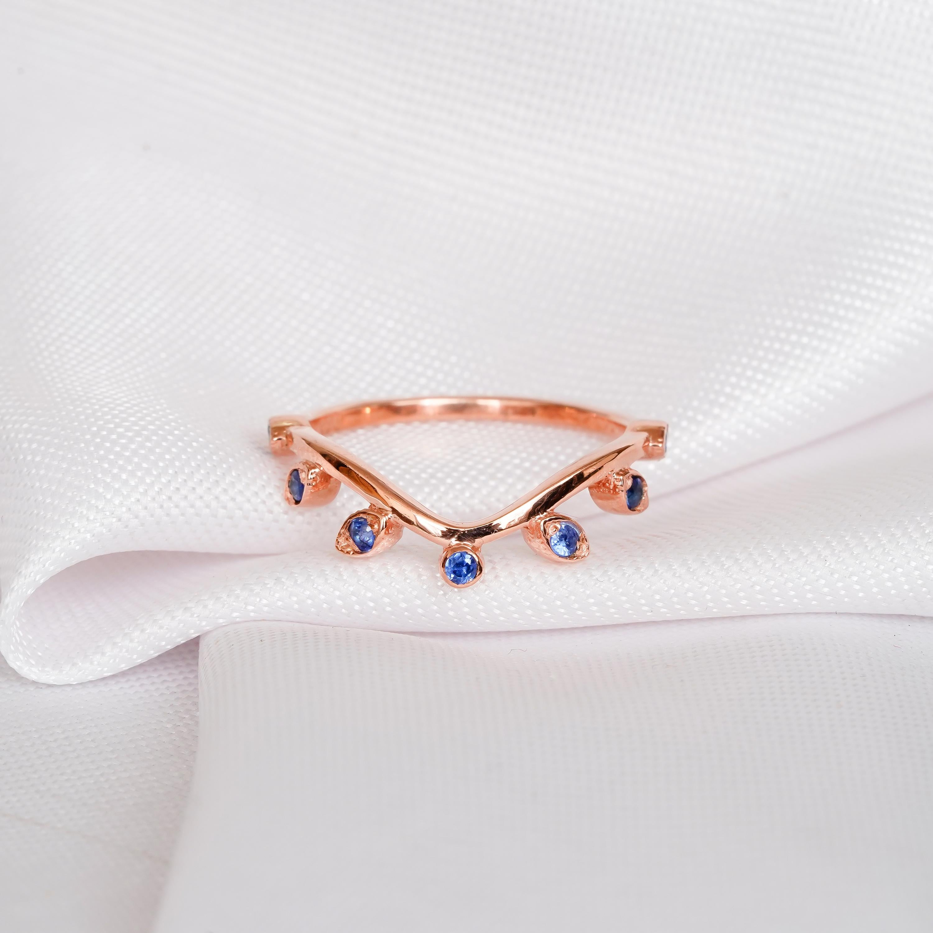 2ct Blue Sapphire Engagement Ring Set For Women Matching Blue Sapphire Wedding Band Art Deco Beaded Band Floral Halo Bridal Proposal Ring