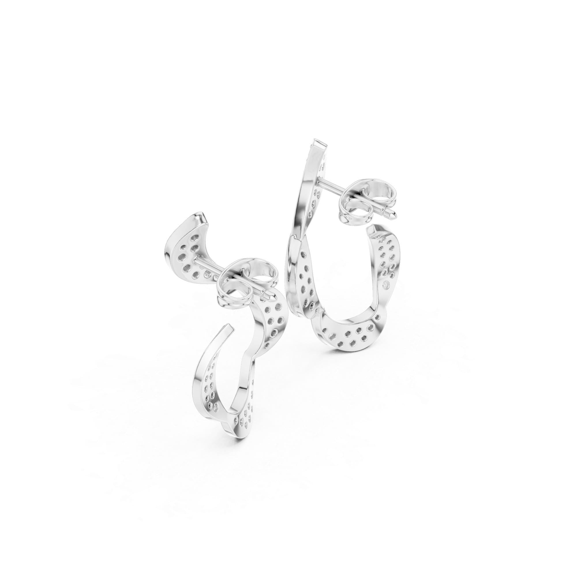 Silver Statement Earrings For Women 925 Sterling Silver Pushback Minimalist Dainty Cluster Pave Set Long Bridal Anniversary Gift For Her