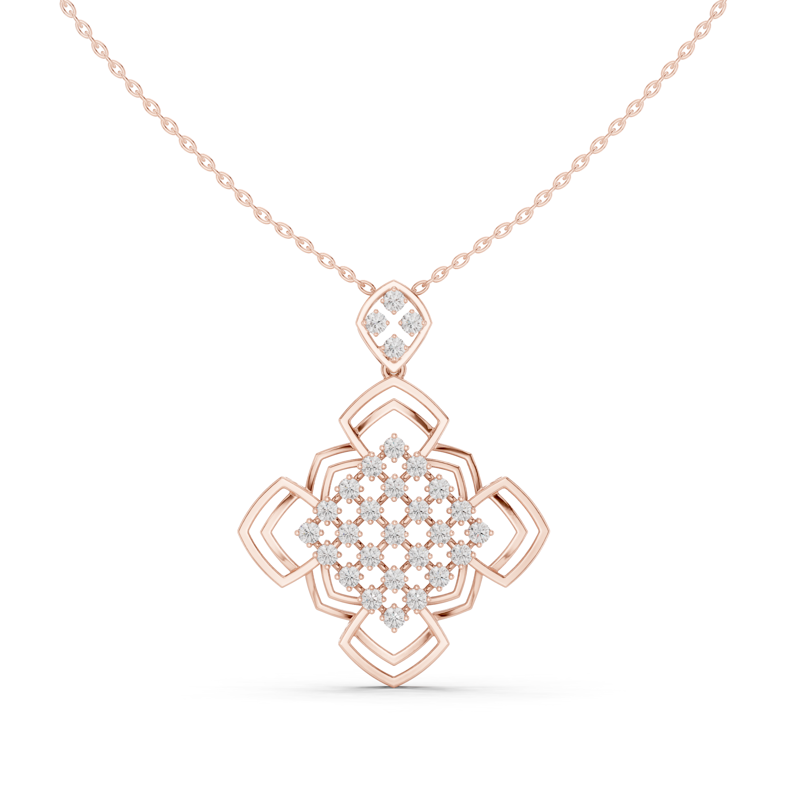 Moissanite Mandal Necklace | Gold Plated Sterling Silver Sunburst Necklace For Women | Anniversary Jewelry Pendant