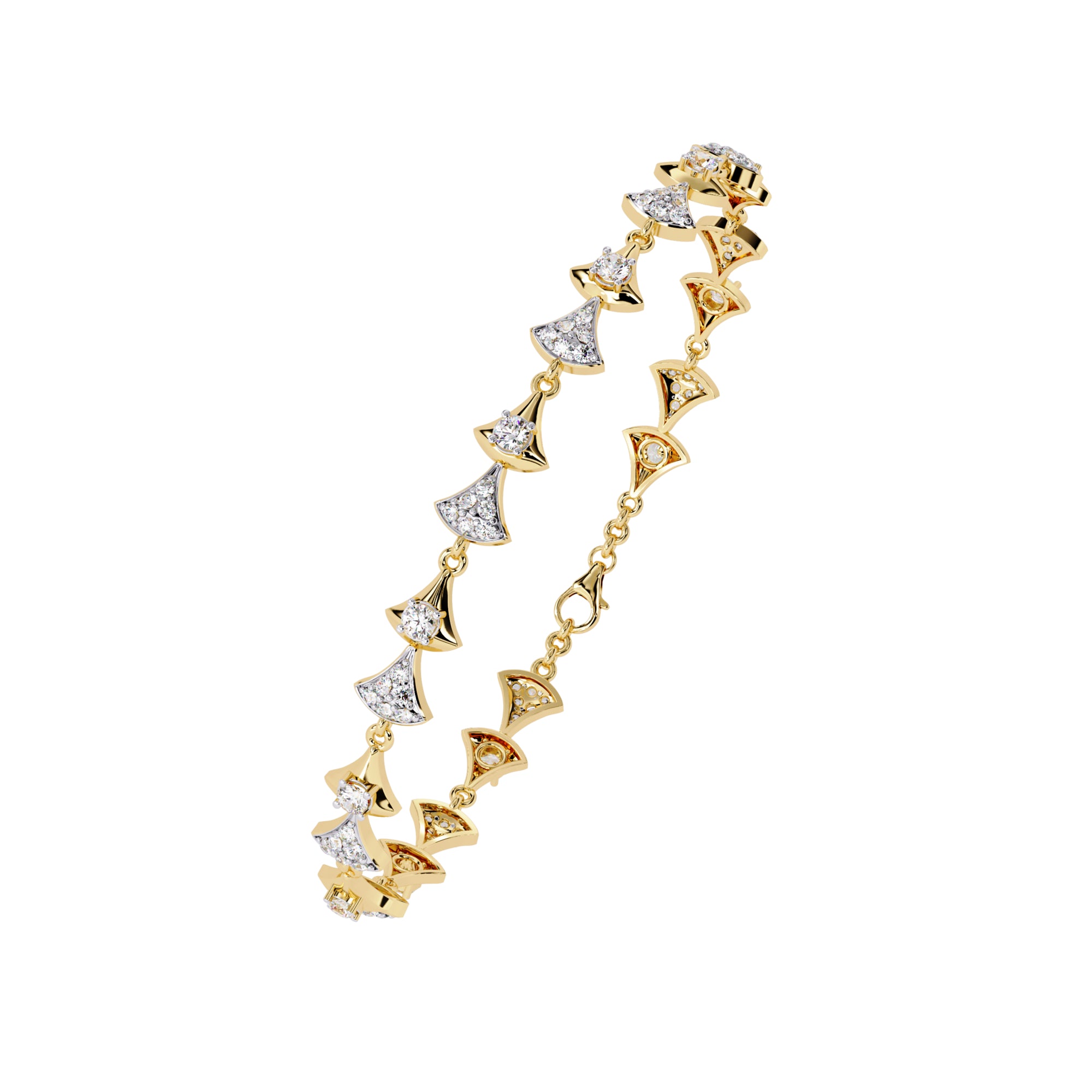 Handmade Moissanite Bracelet, 925 Sterling Silver Bow Jewelry