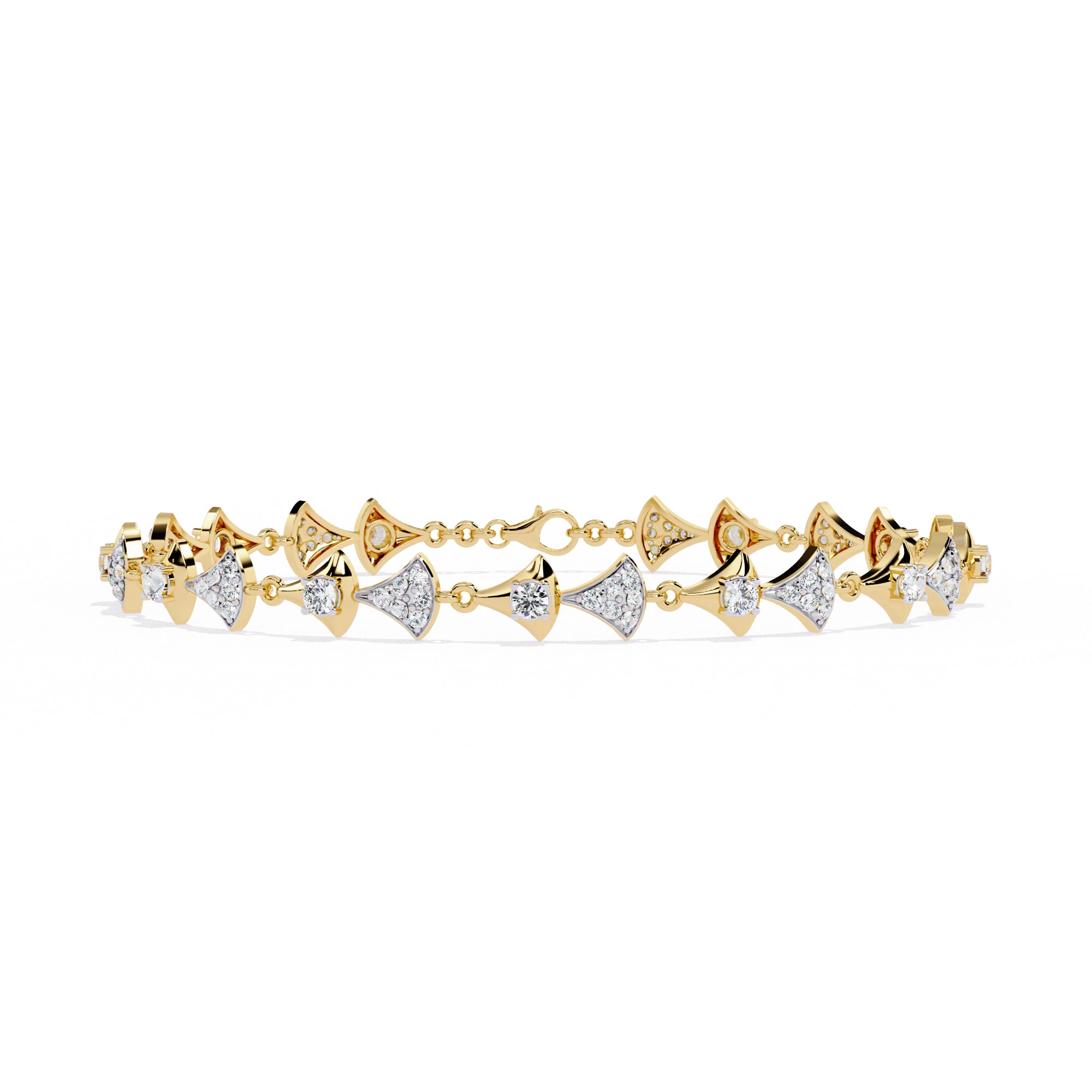 Handmade Moissanite Bracelet, 925 Sterling Silver Bow Jewelry
