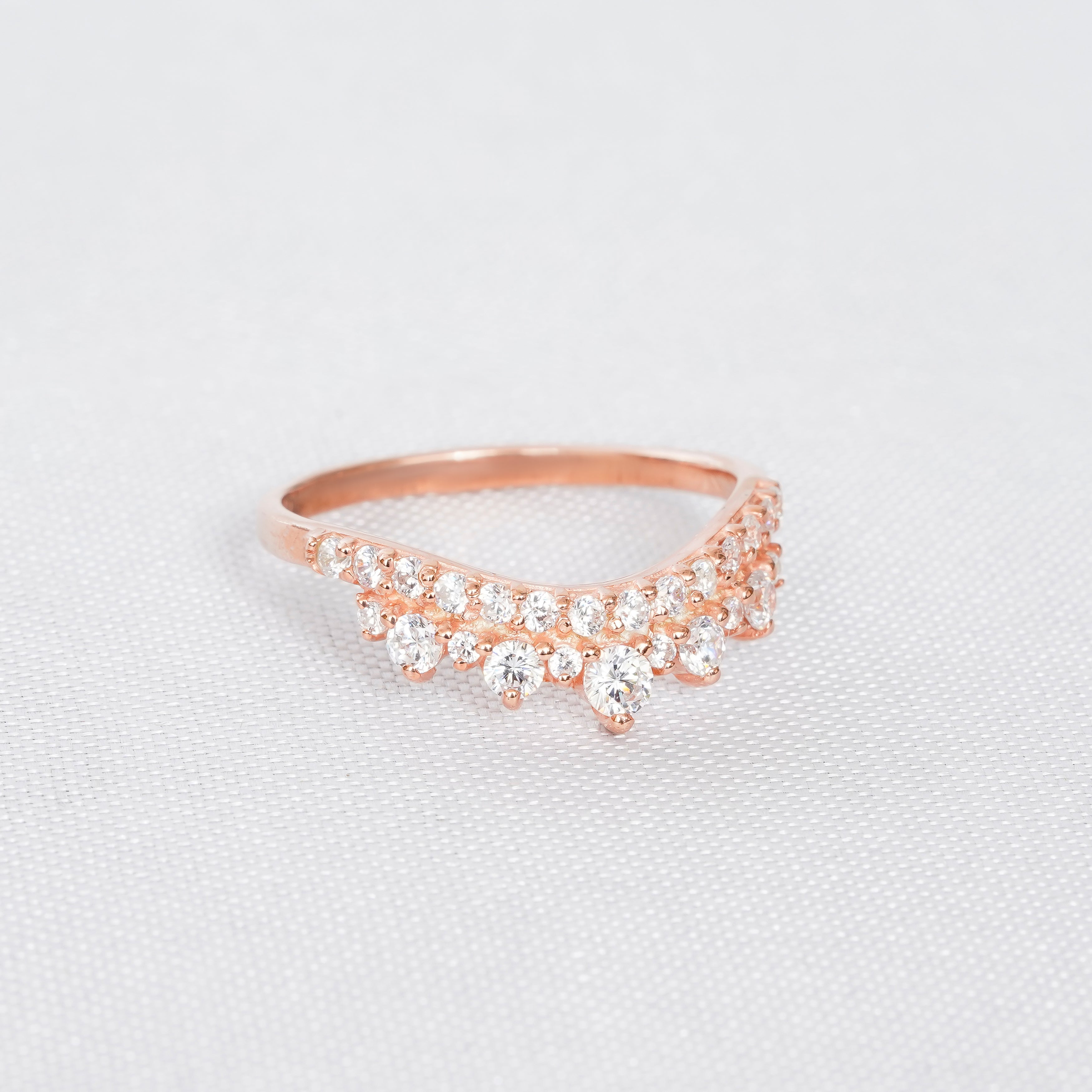 Aquamarine Engagement Ring Set, Moissanite Crown Band, Sterling Silver