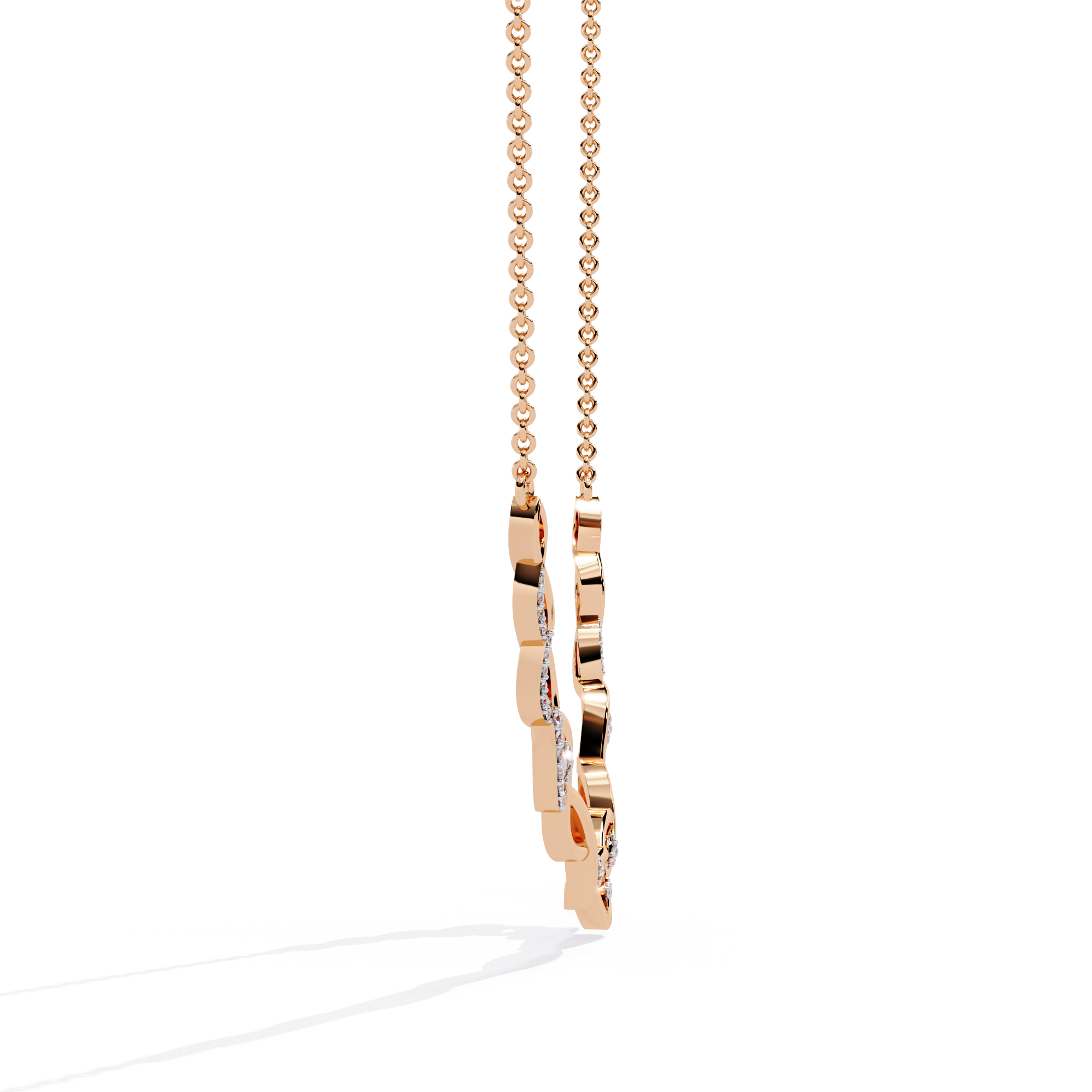 Moissanite Infinity Pendant Necklace, Sterling Silver, Dainty Handmade