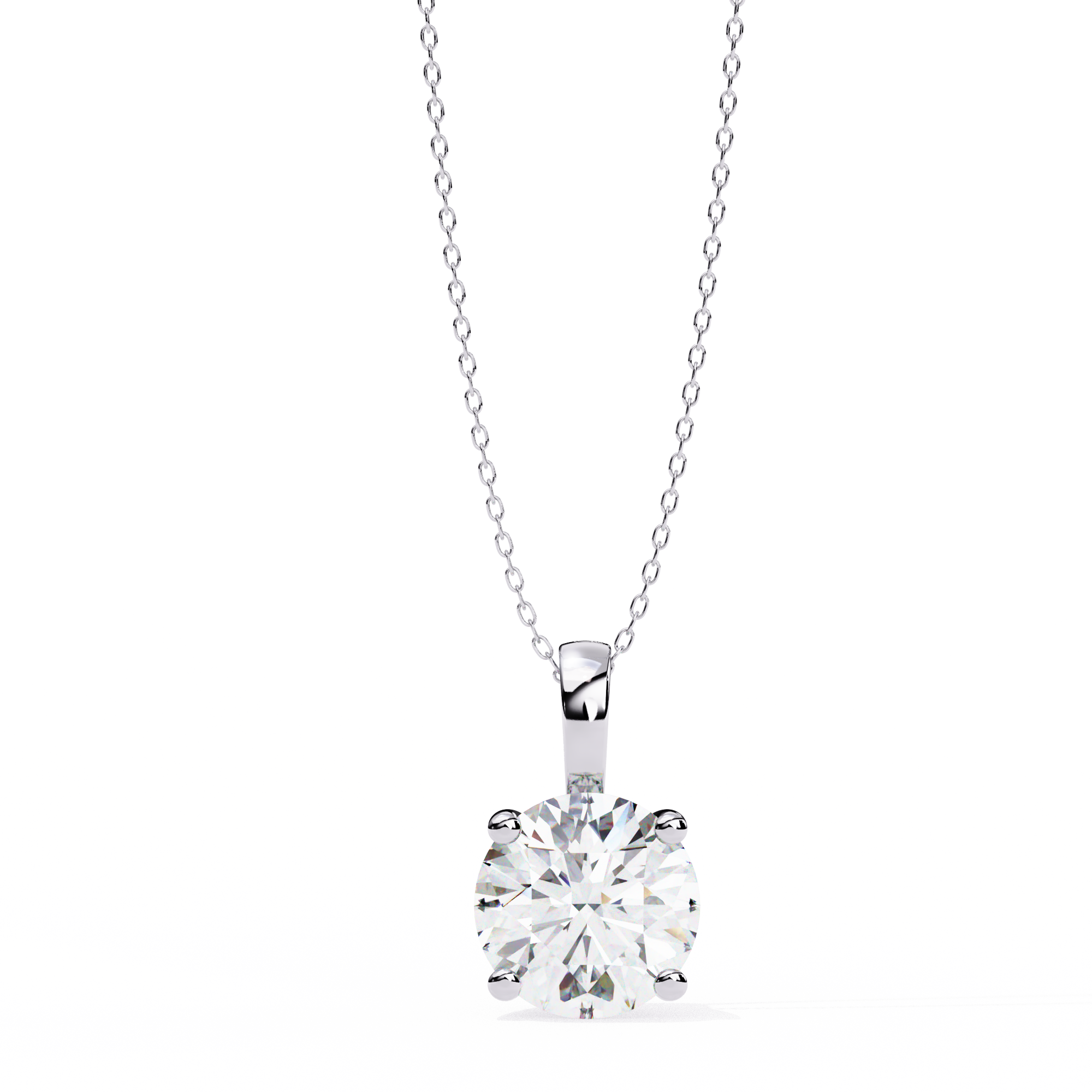 Moissanite Pendant Necklace For Women