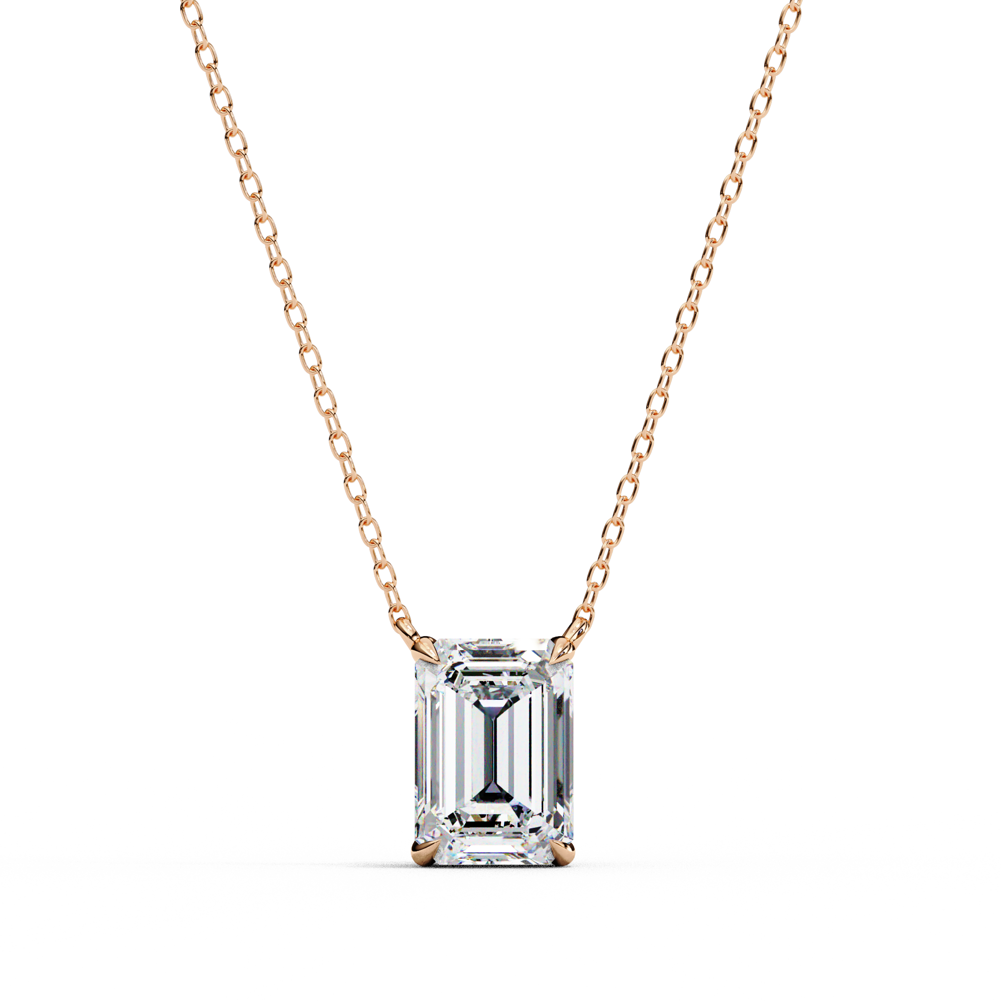 Moissanite Pendant Necklace For Women