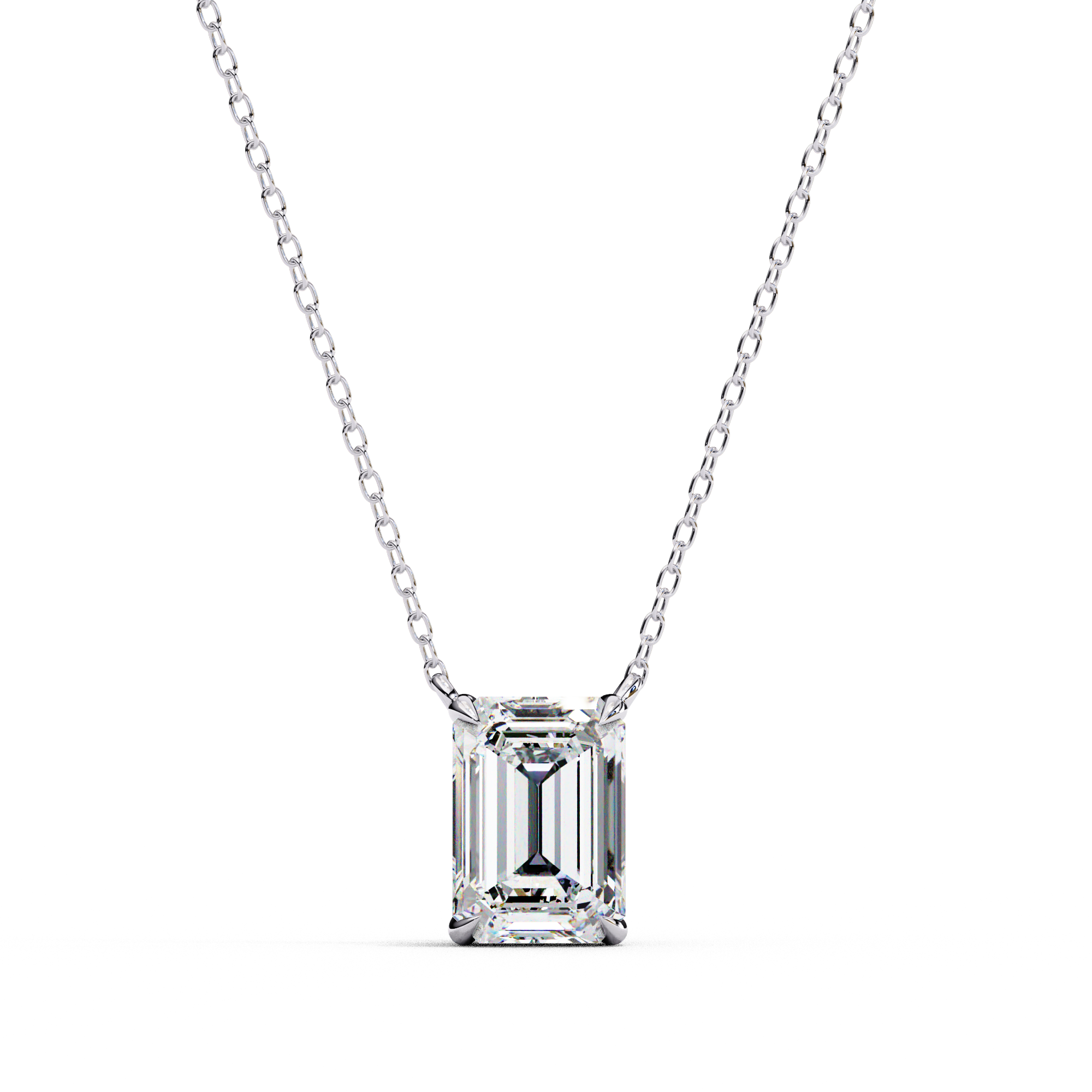 Moissanite Pendant Necklace For Women