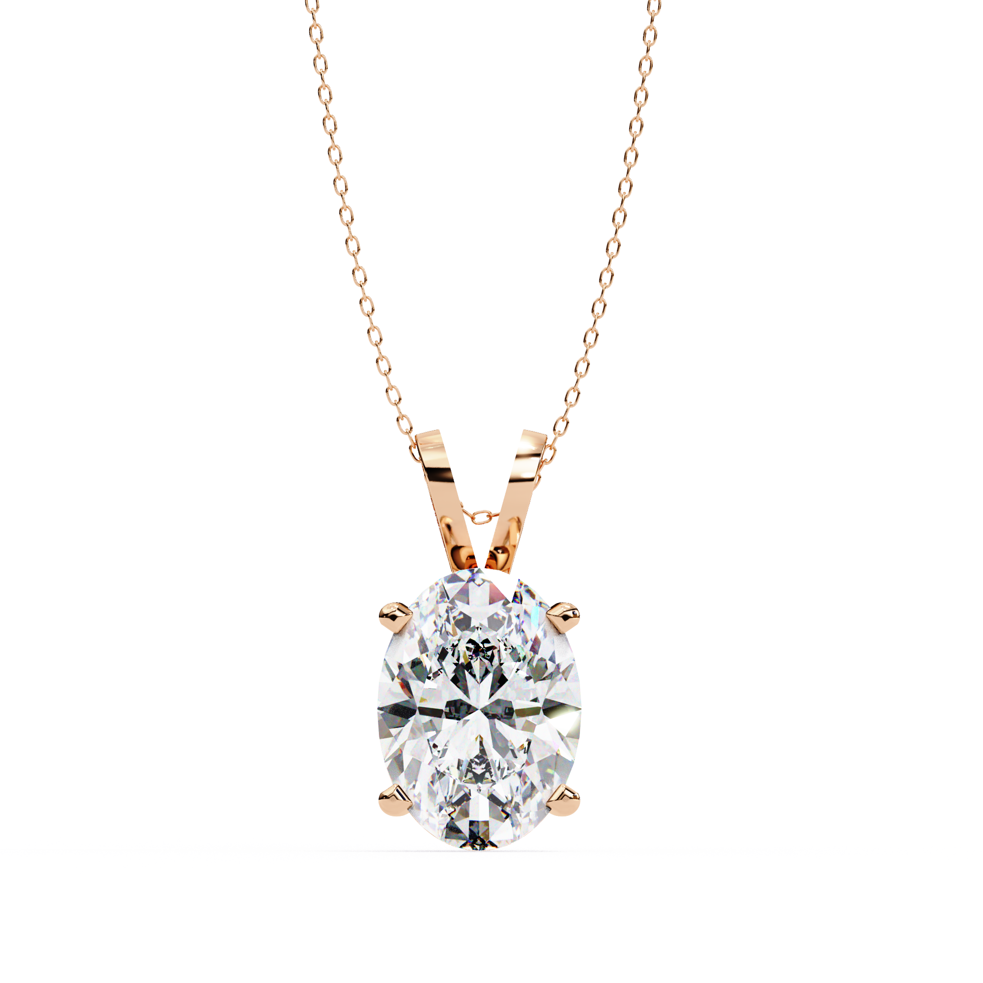 Moissanite Pendant Necklace For Women