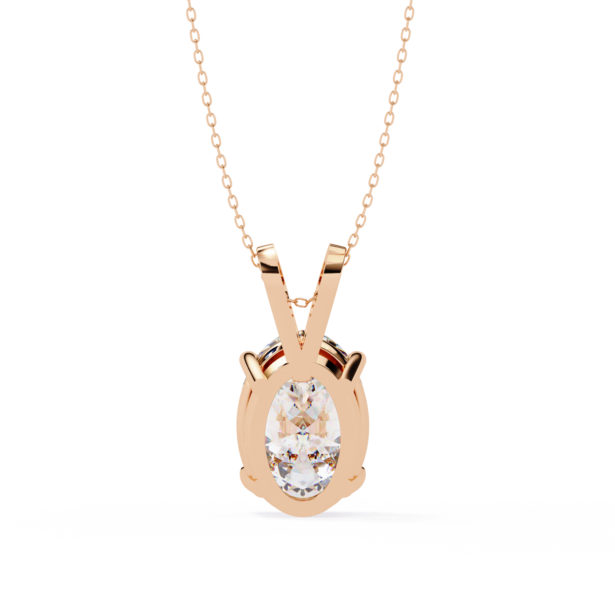 Moissanite Pendant Necklace For Women