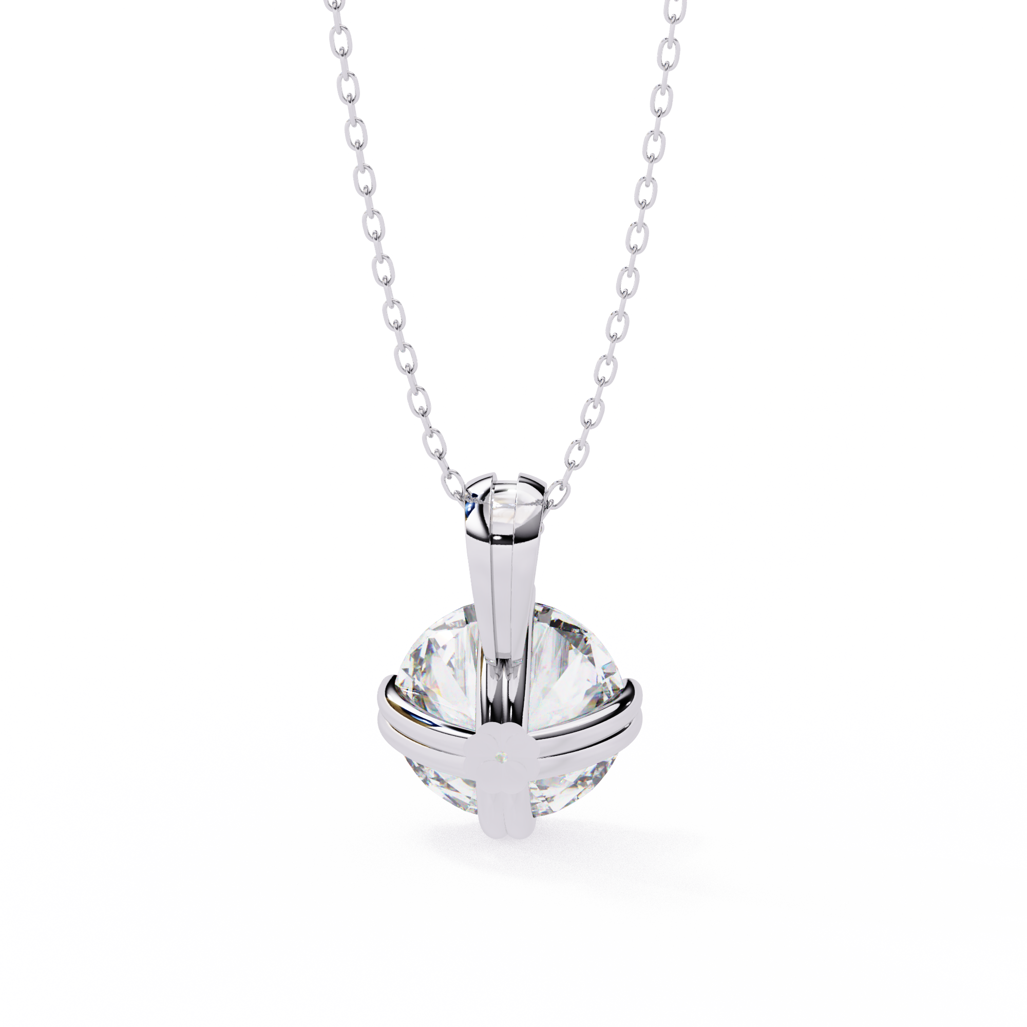Moissanite Pendant Necklace For Women