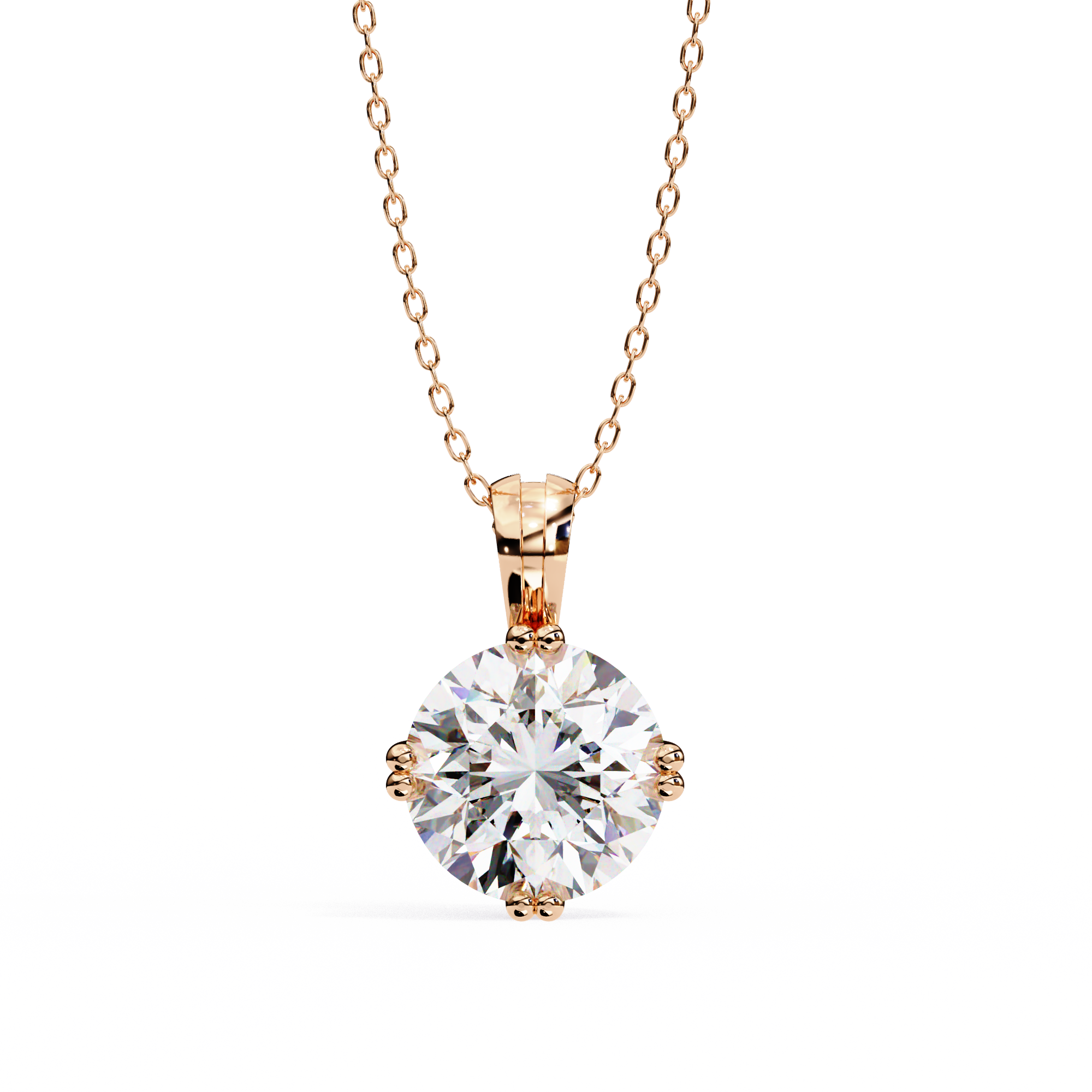 Moissanite Pendant Necklace For Women