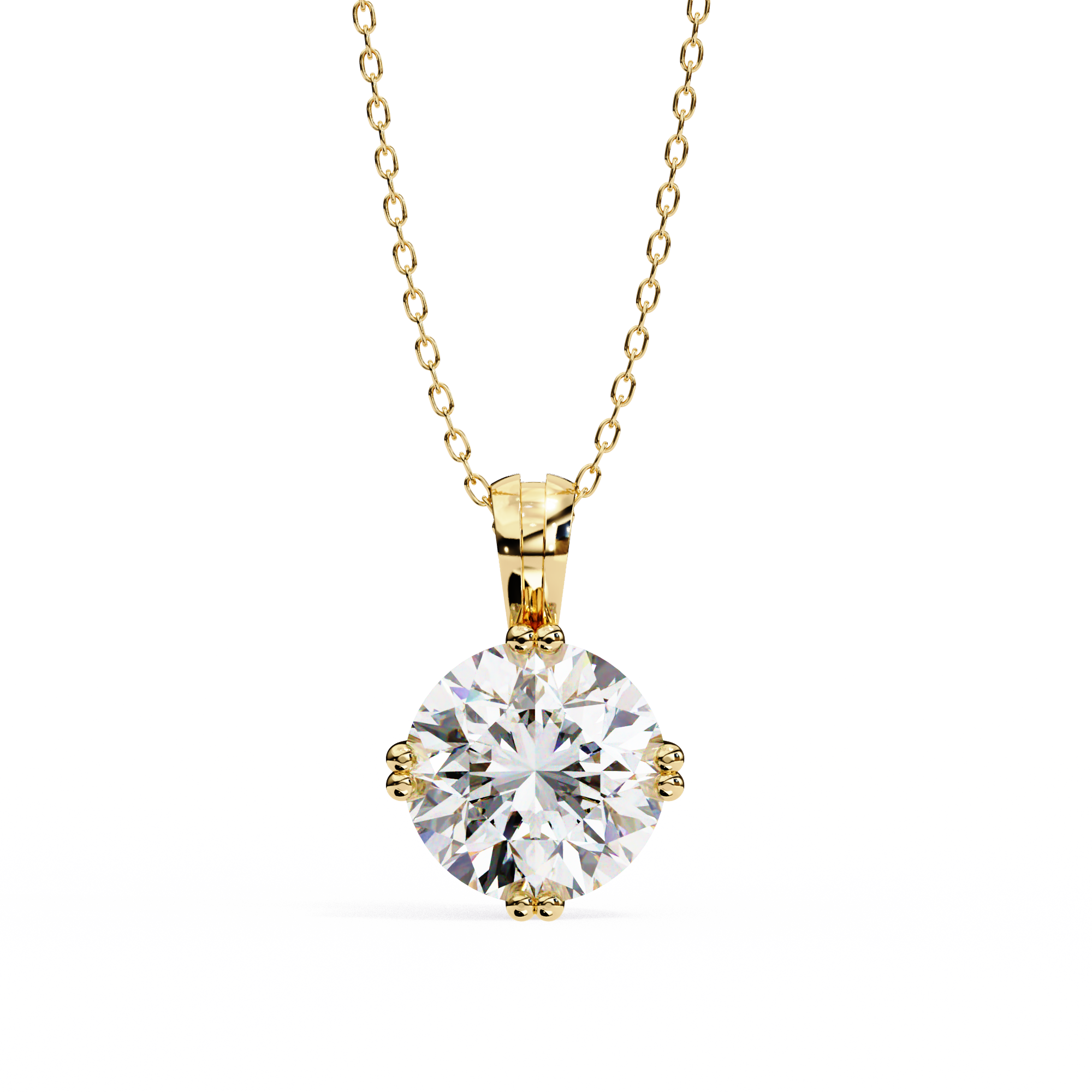 Moissanite Pendant Necklace For Women