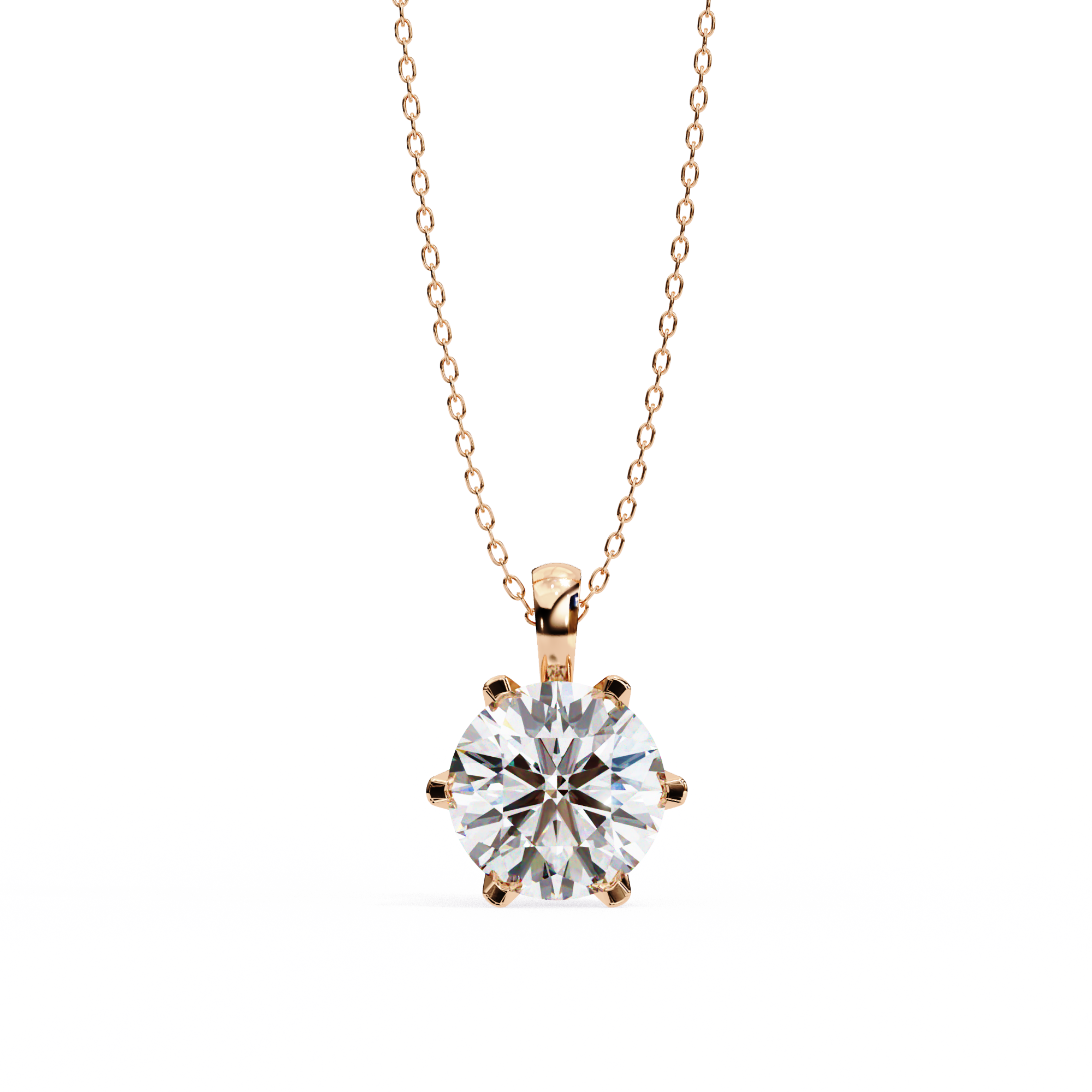 Moissanite Pendant Necklace For Women