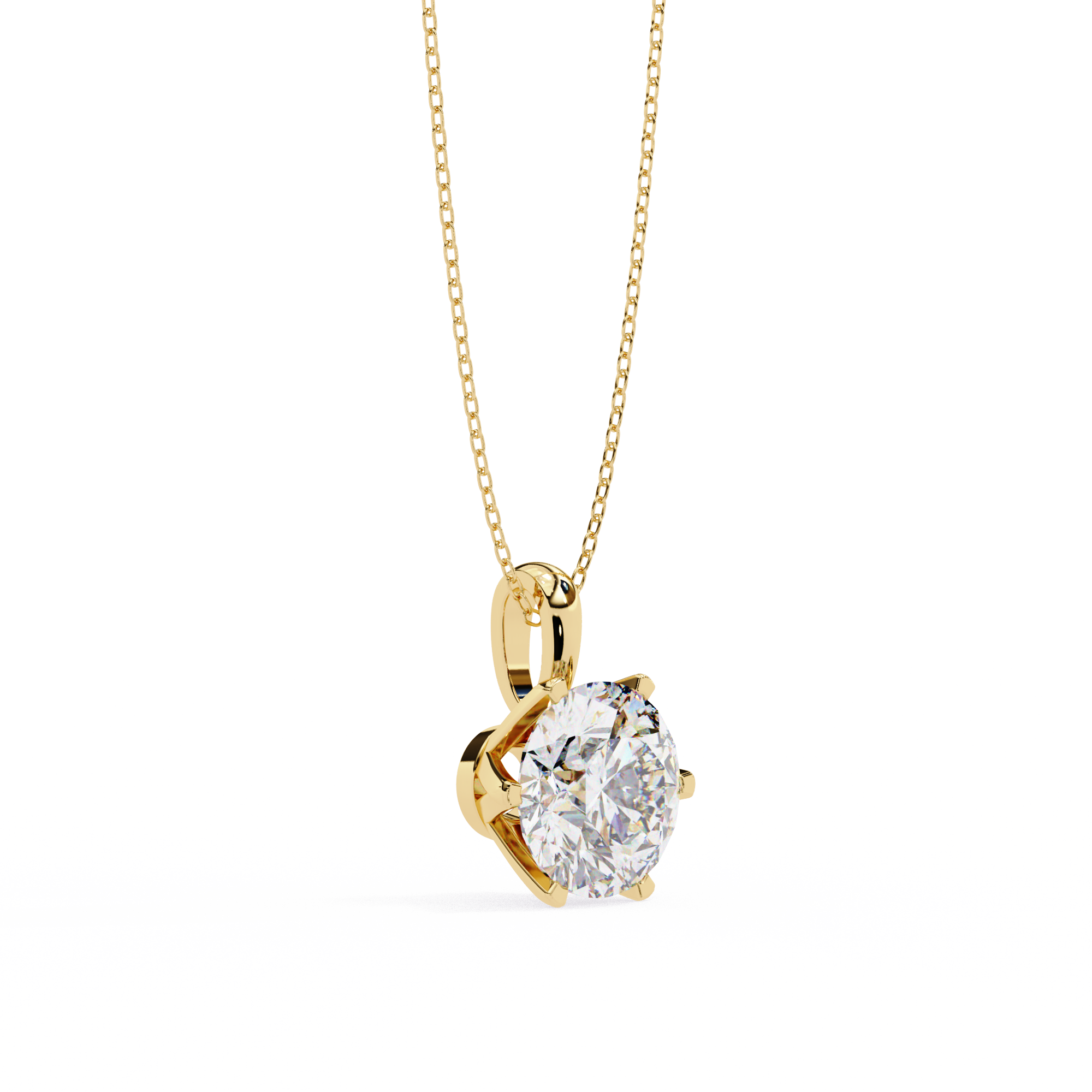 Moissanite Pendant Necklace For Women