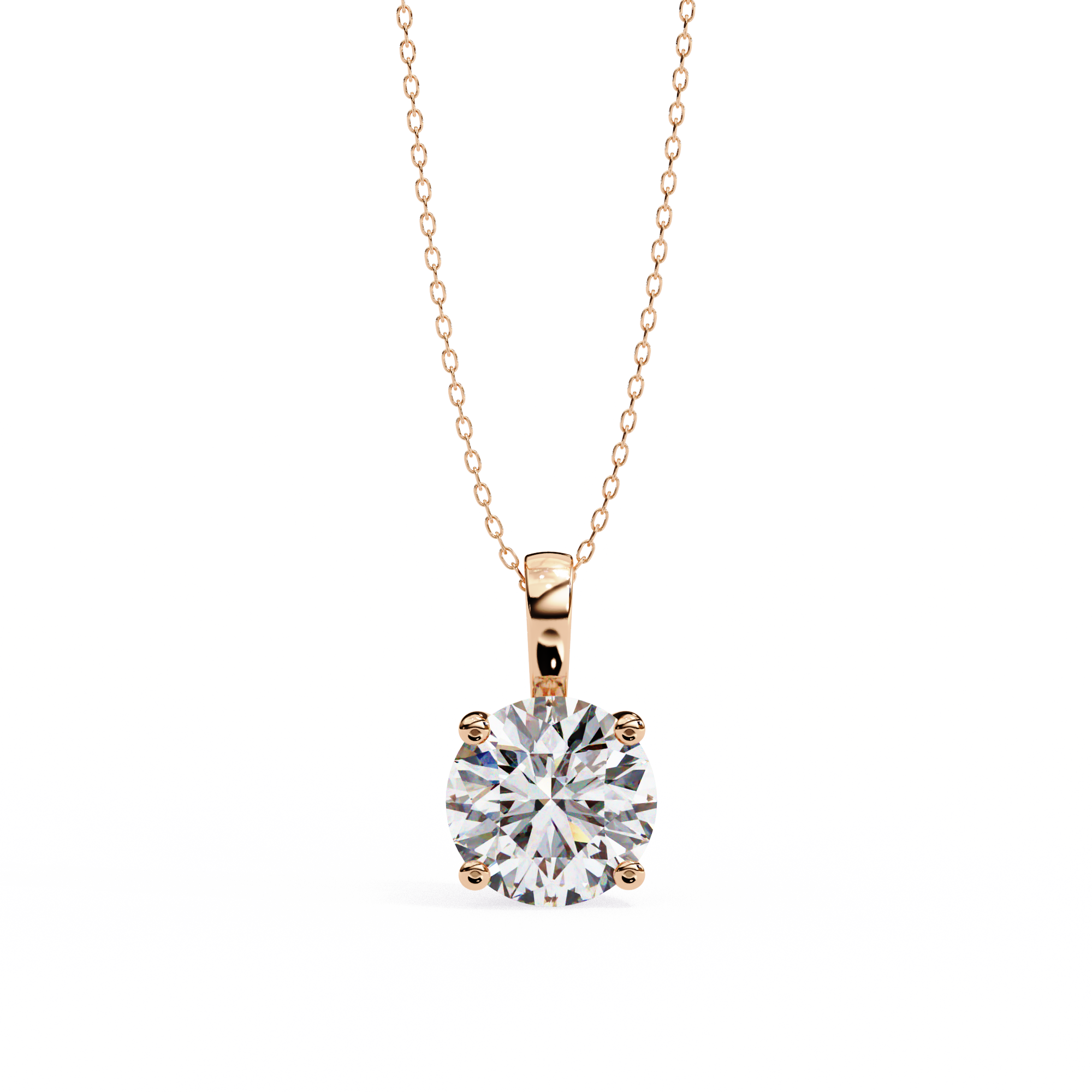 Moissanite Pendant Necklace For Women