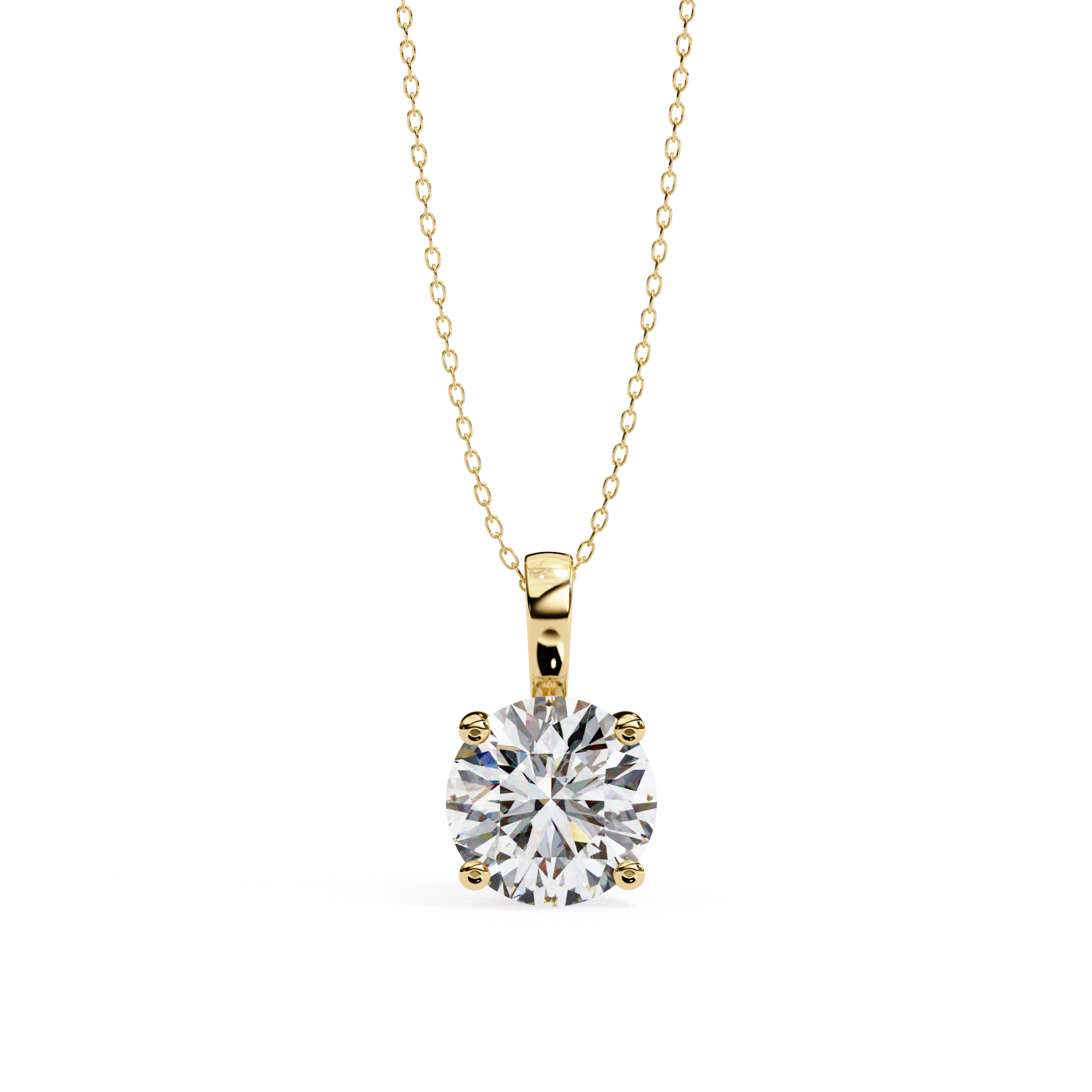 Moissanite Pendant Necklace For Women