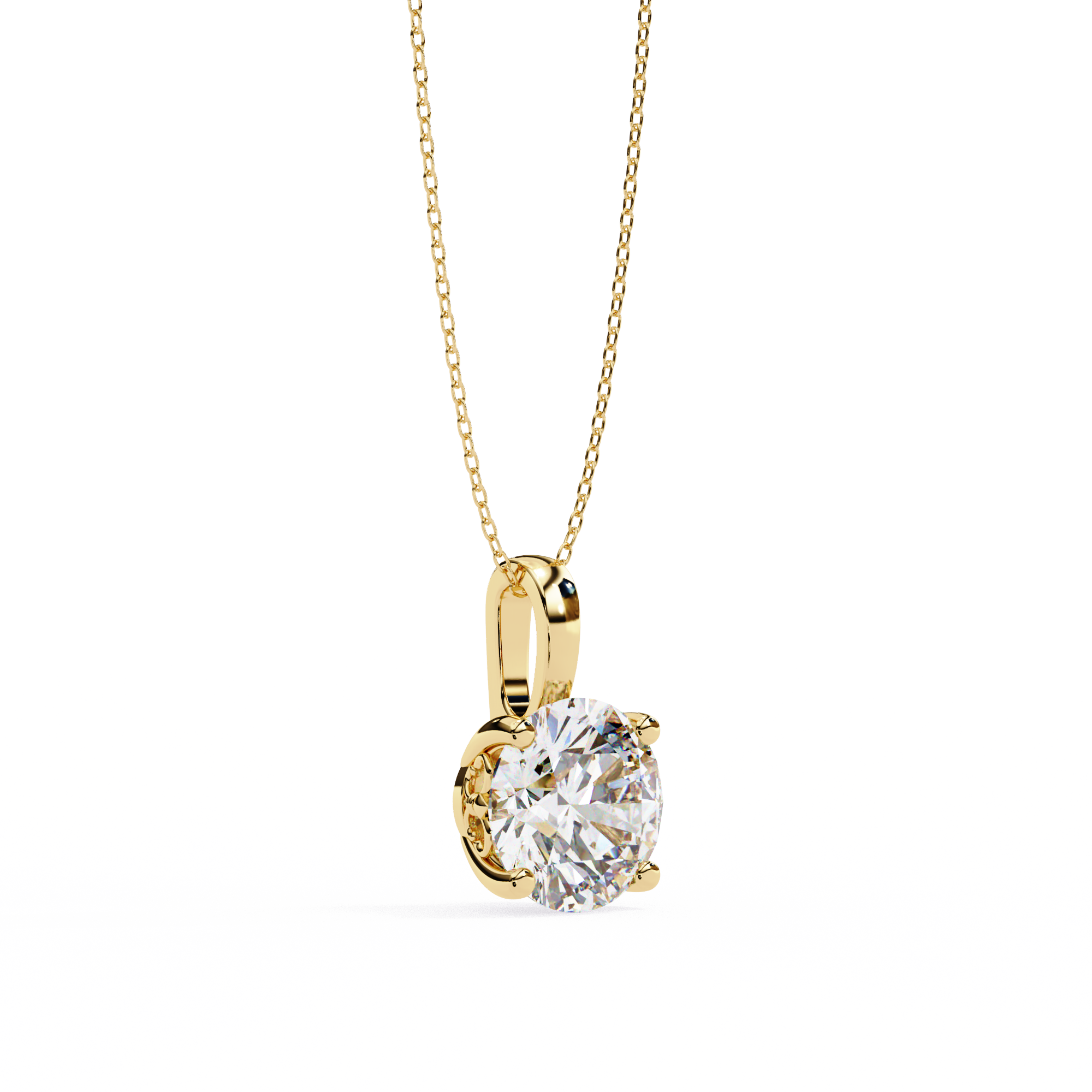 Moissanite Pendant Necklace For Women