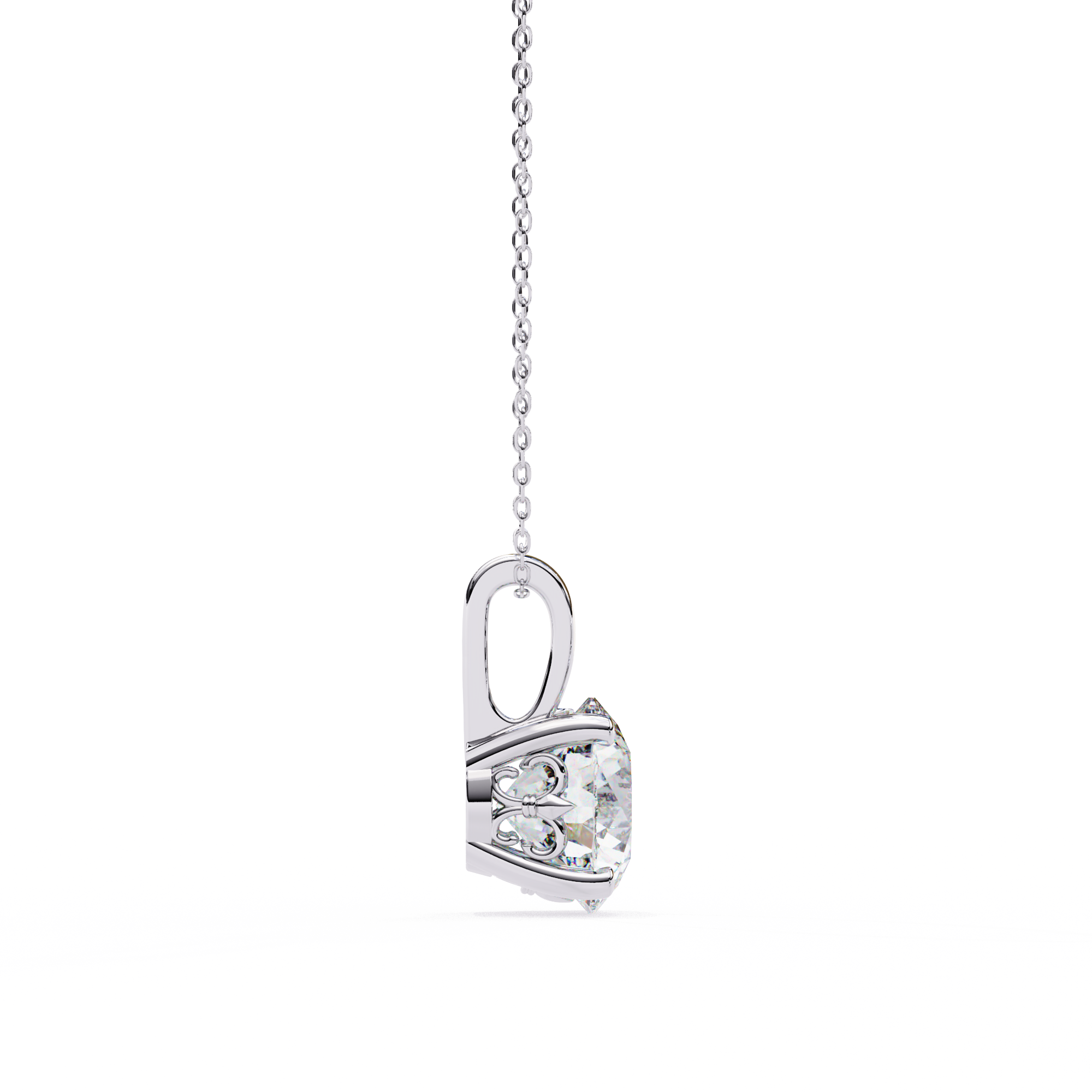 Moissanite Pendant Necklace For Women