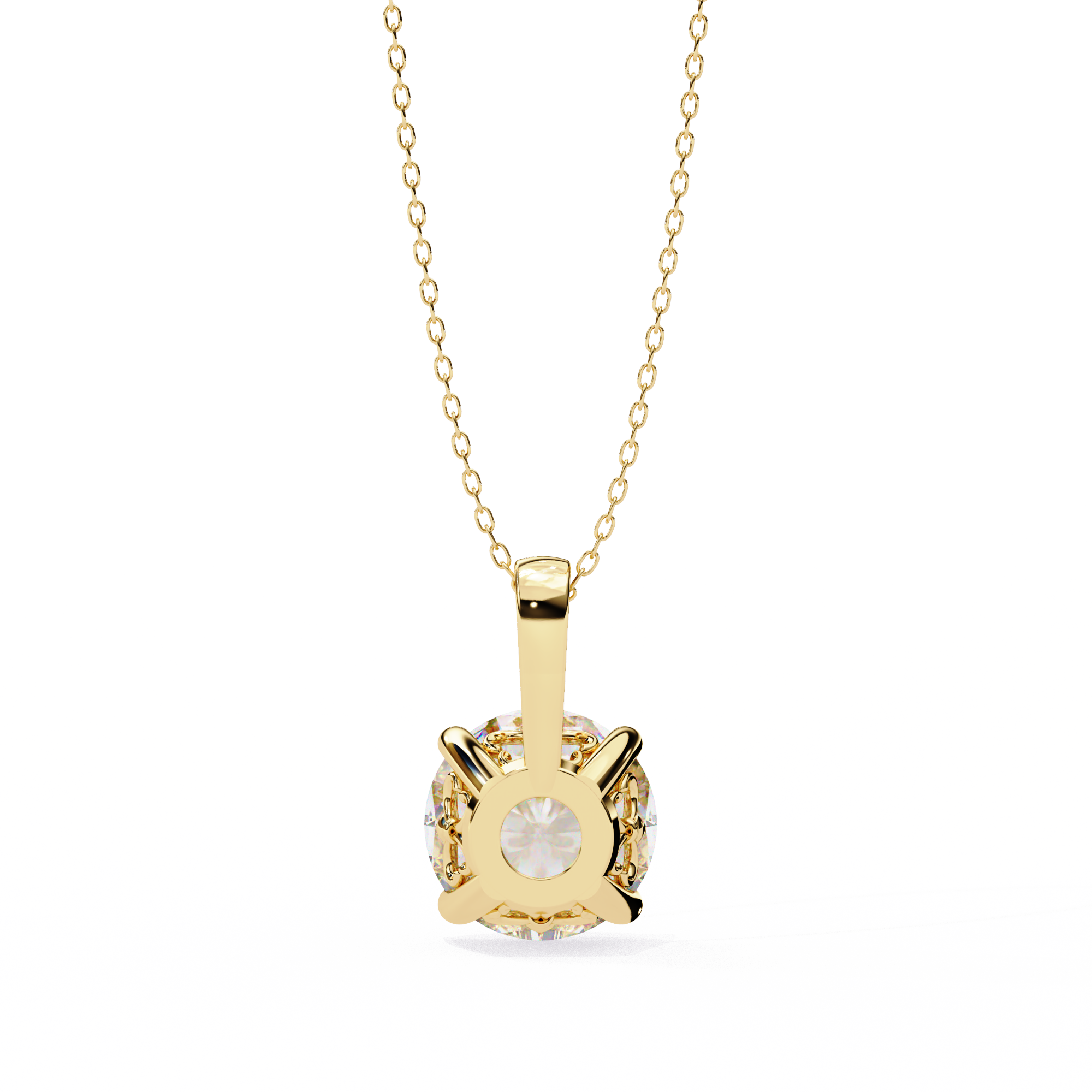 Moissanite Pendant Necklace For Women