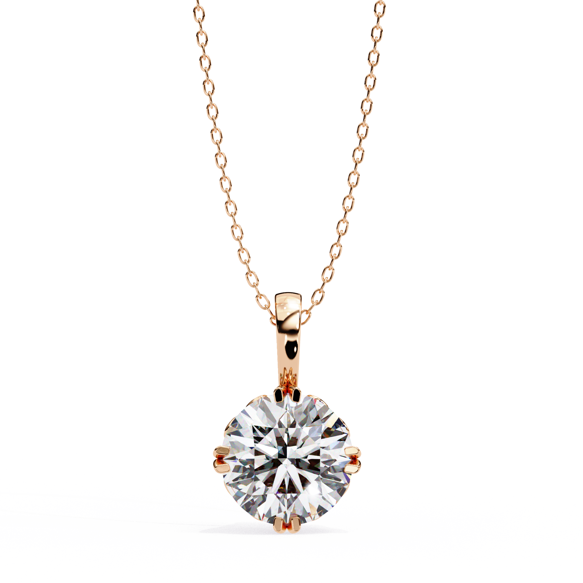 Moissanite Pendant Necklace For Women