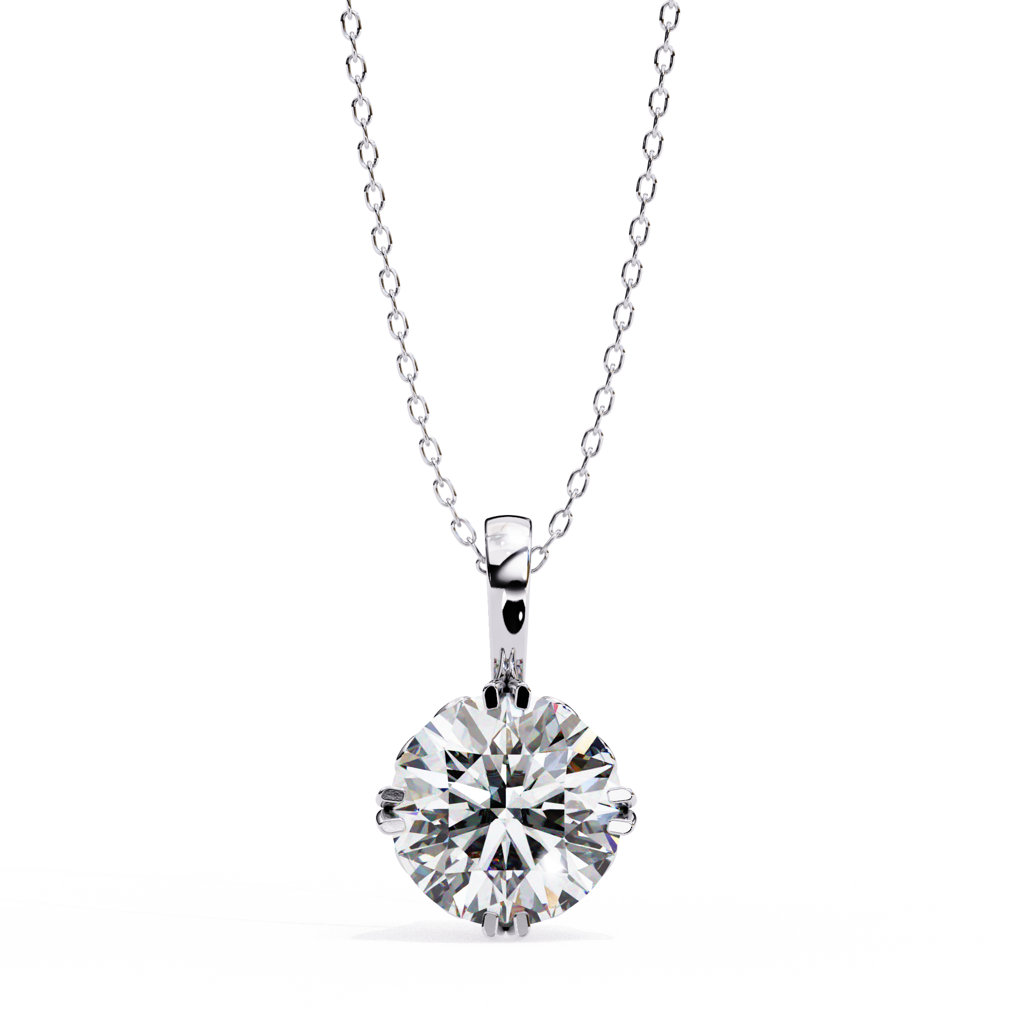 Moissanite Pendant Necklace For Women