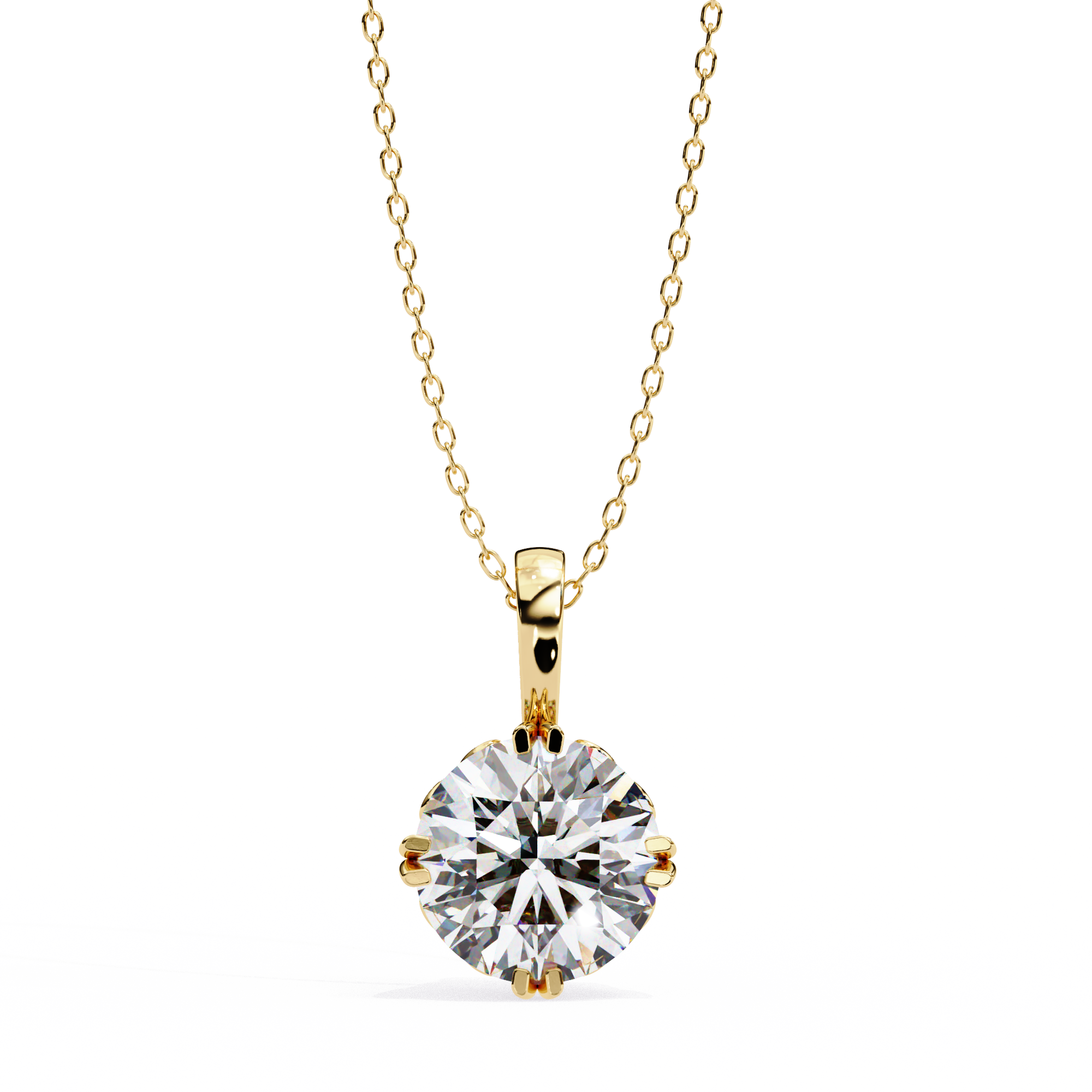 Moissanite Pendant Necklace For Women