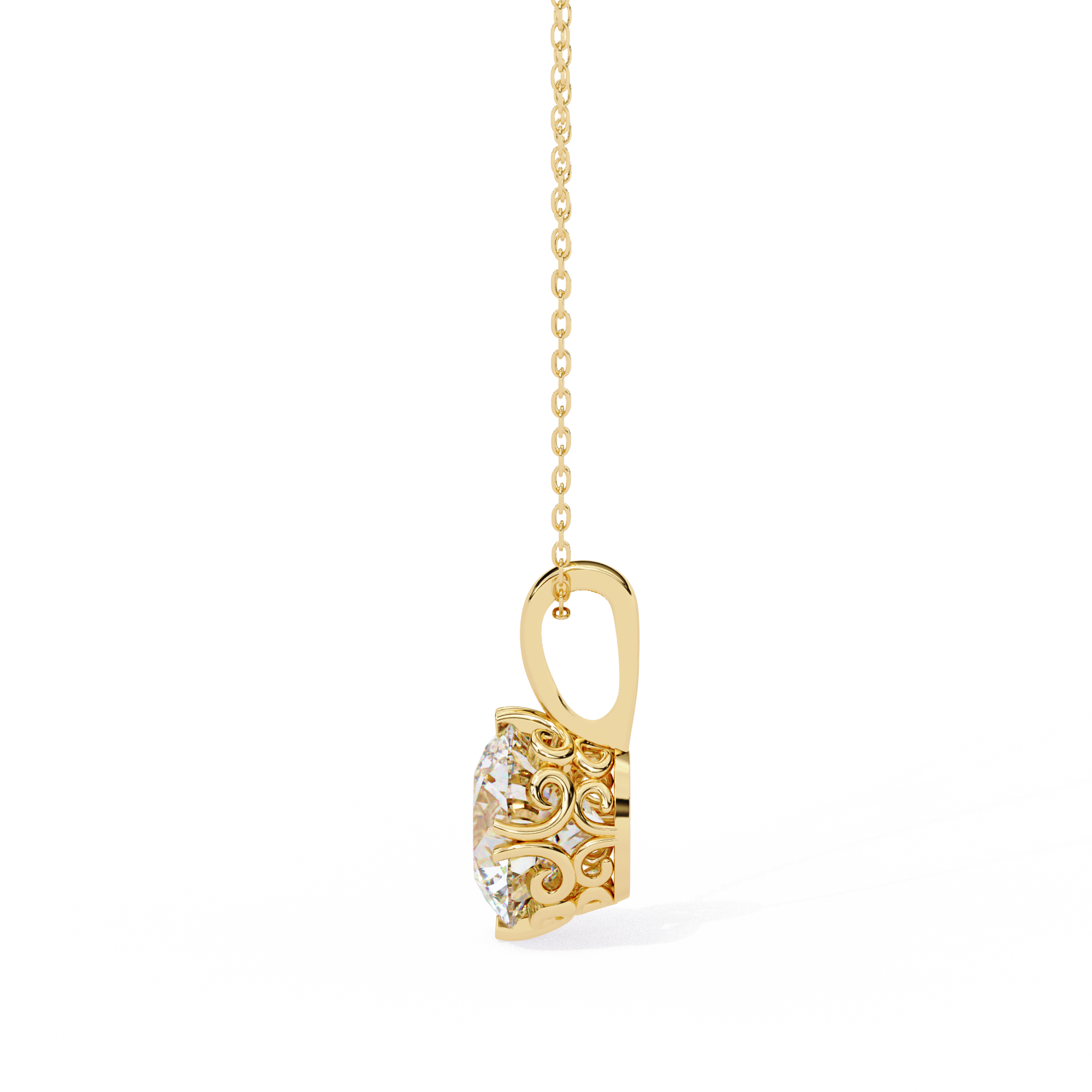 Moissanite Pendant Necklace For Women