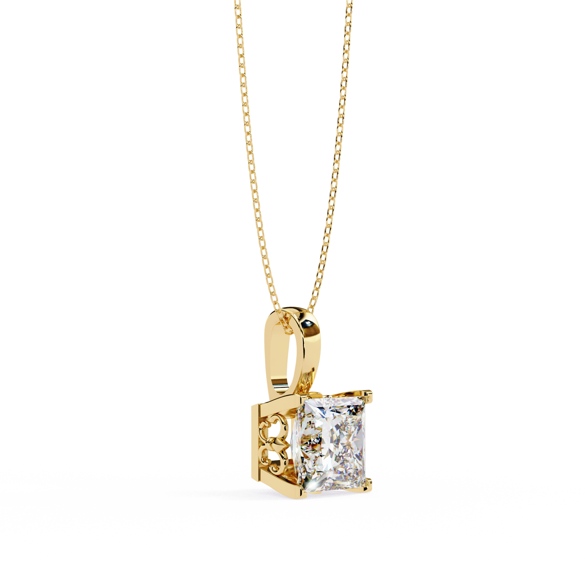 Moissanite Pendant Necklace For Women