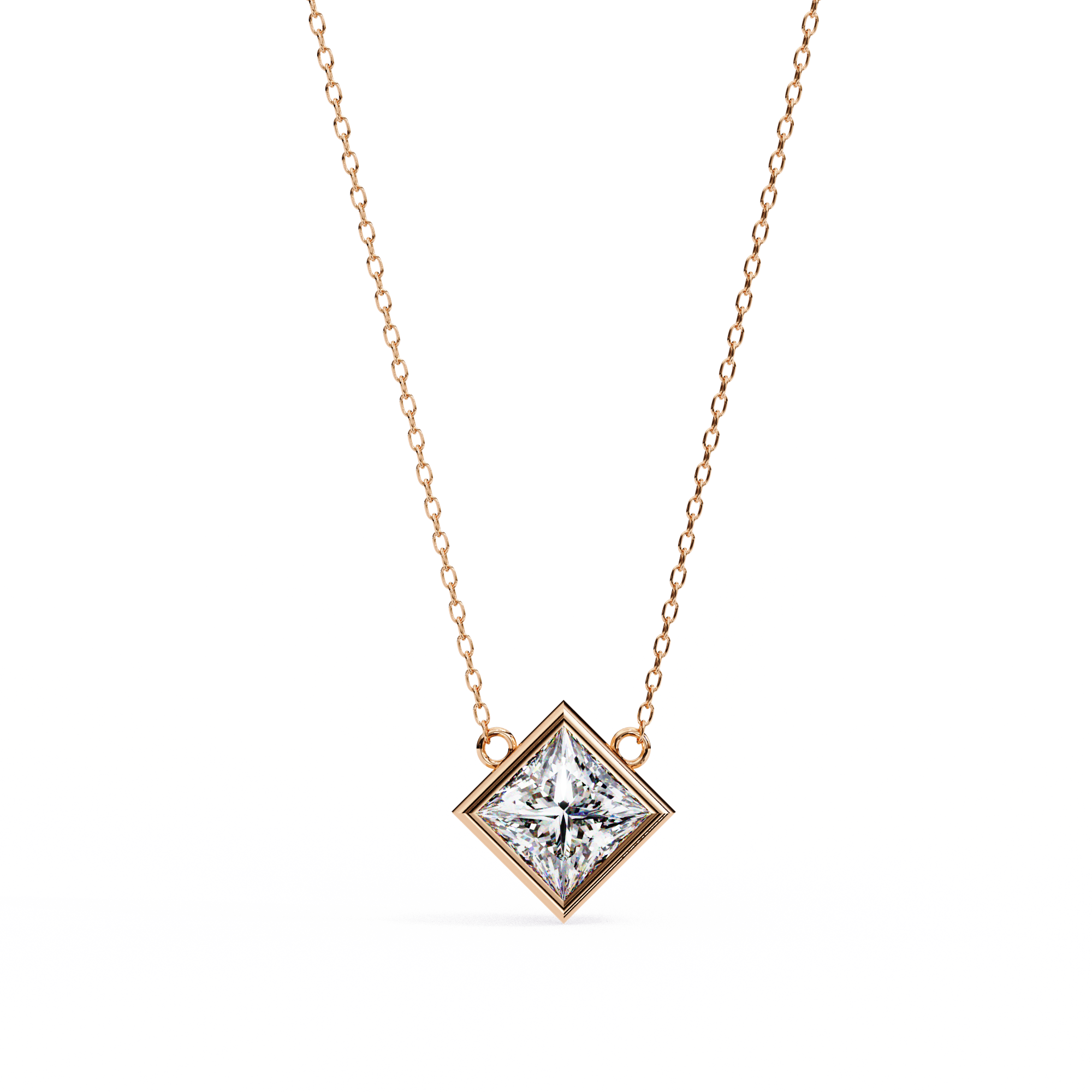 Moissanite Pendant Necklace For Women