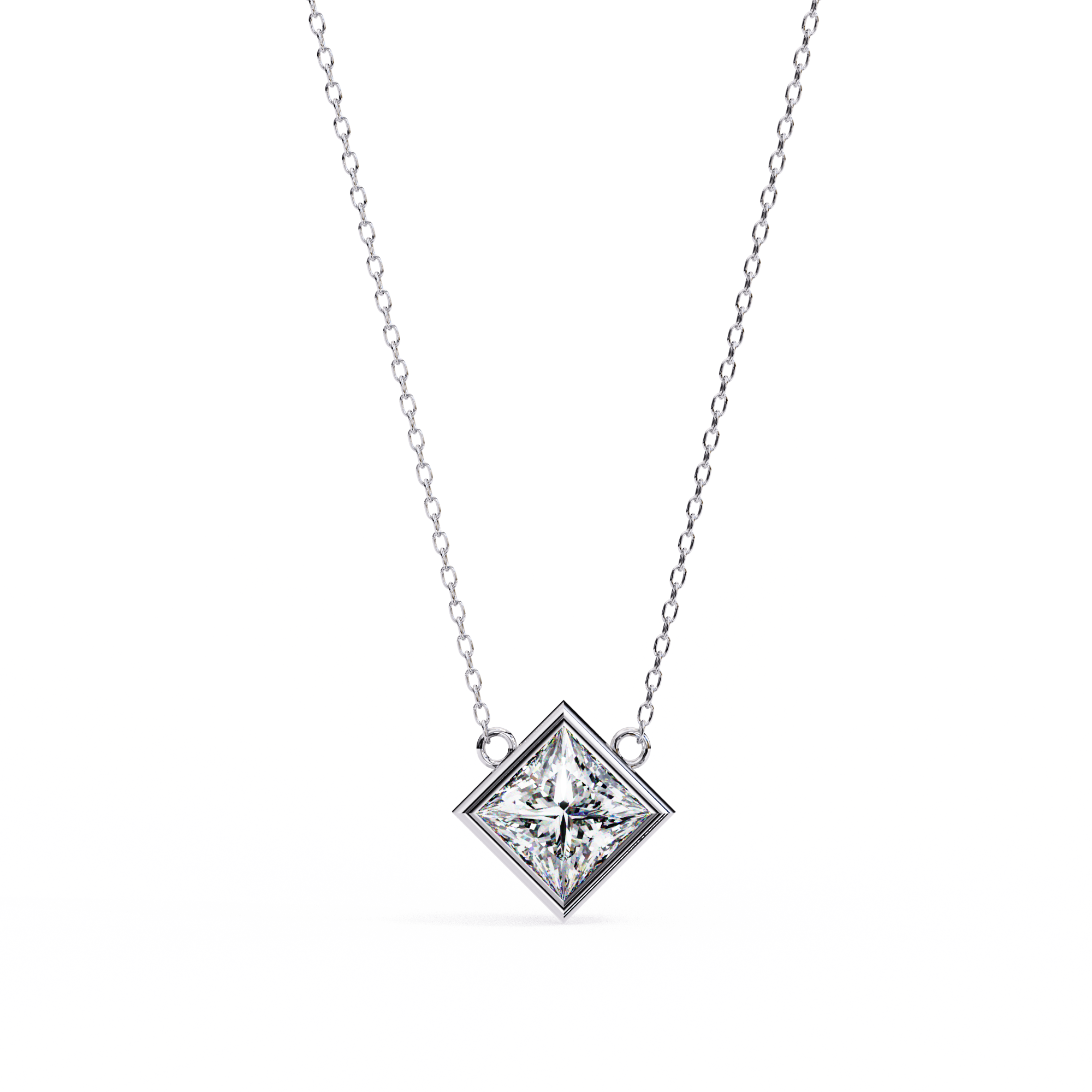 Moissanite Pendant Necklace For Women