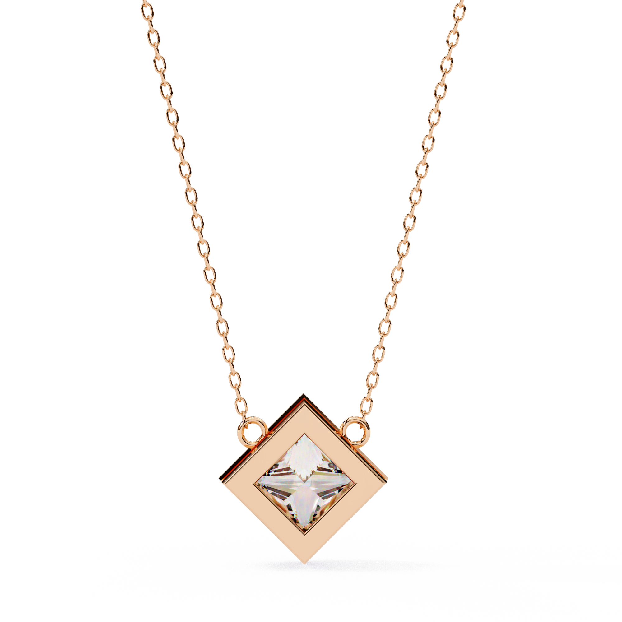 Moissanite Pendant Necklace For Women