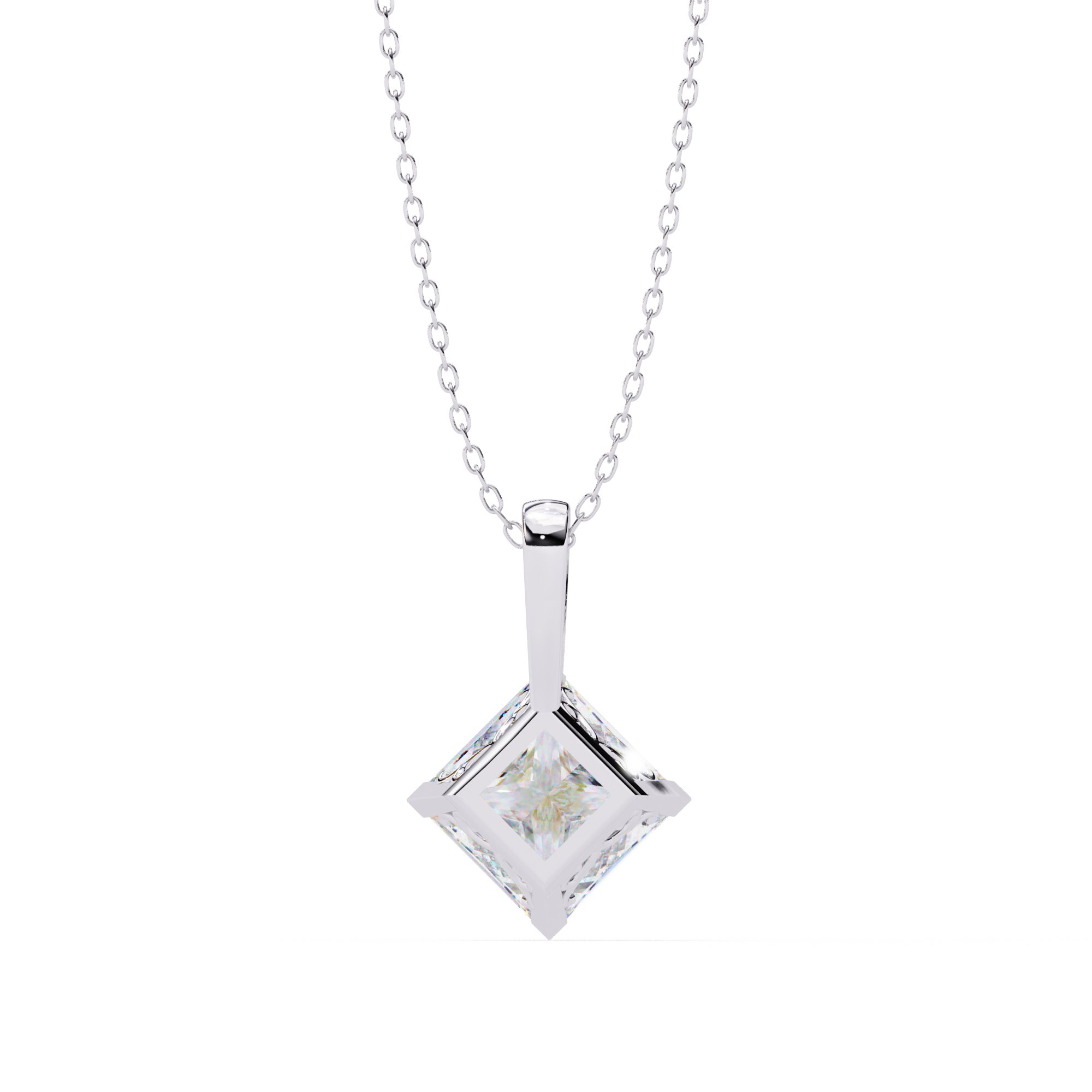 Moissanite Pendant Necklace For Women