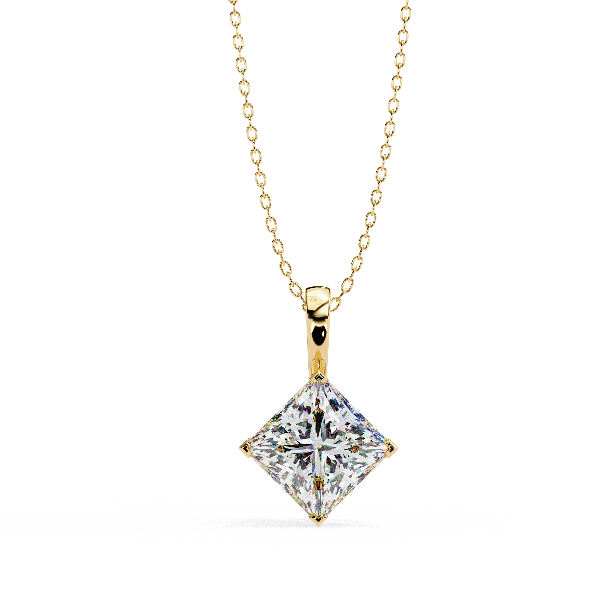 Moissanite Pendant Necklace For Women
