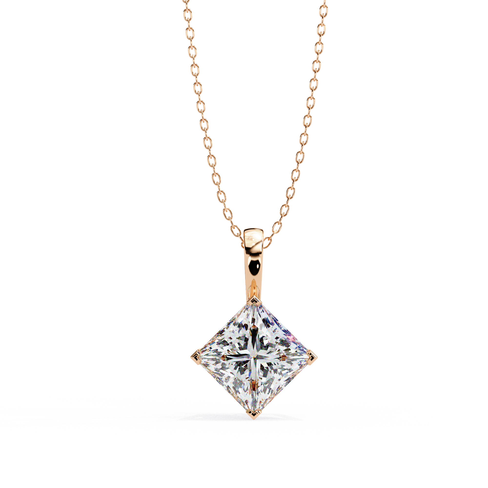 Moissanite Pendant Necklace For Women